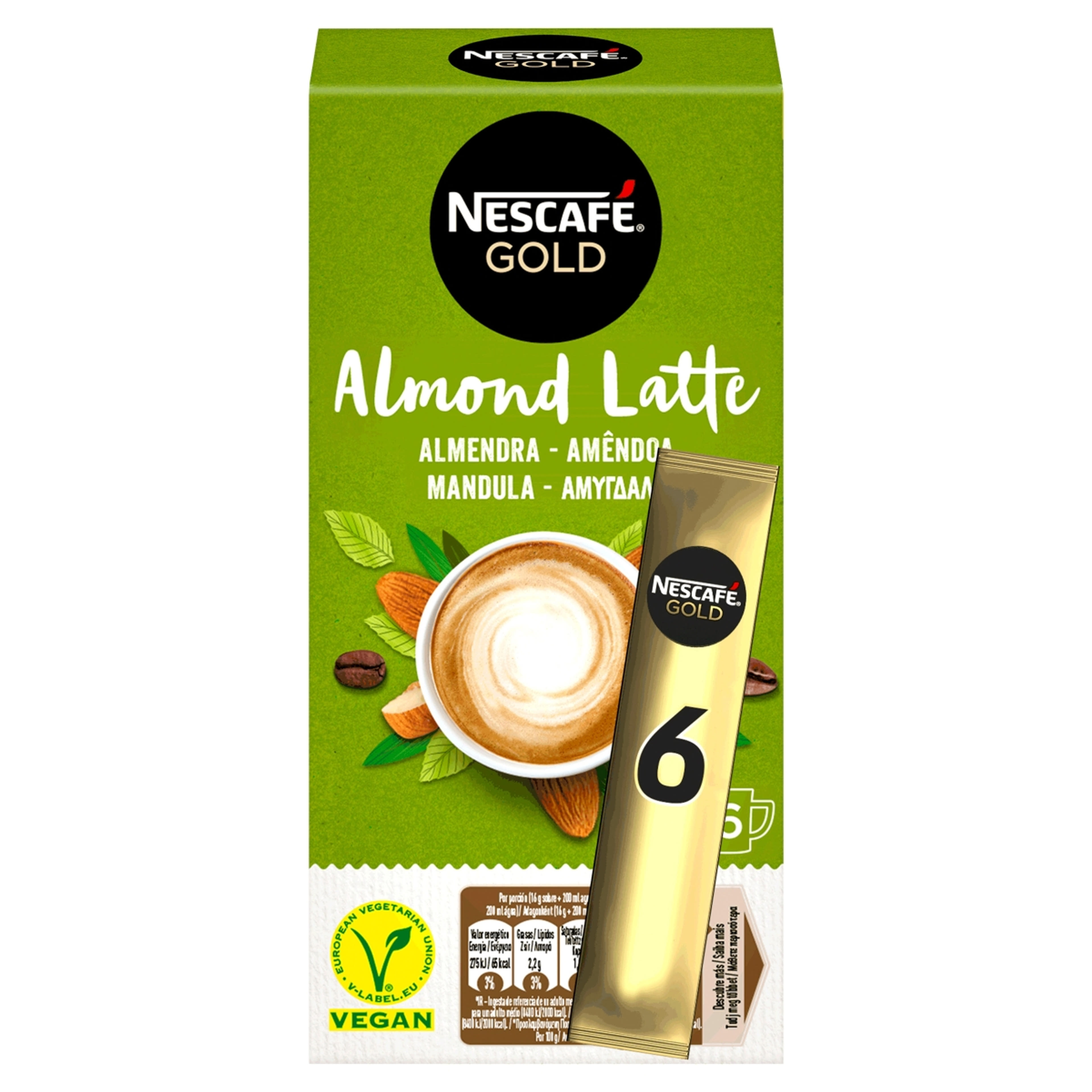 Nescafé Gold mandulás latte vegán instant kávé - 6 db-3