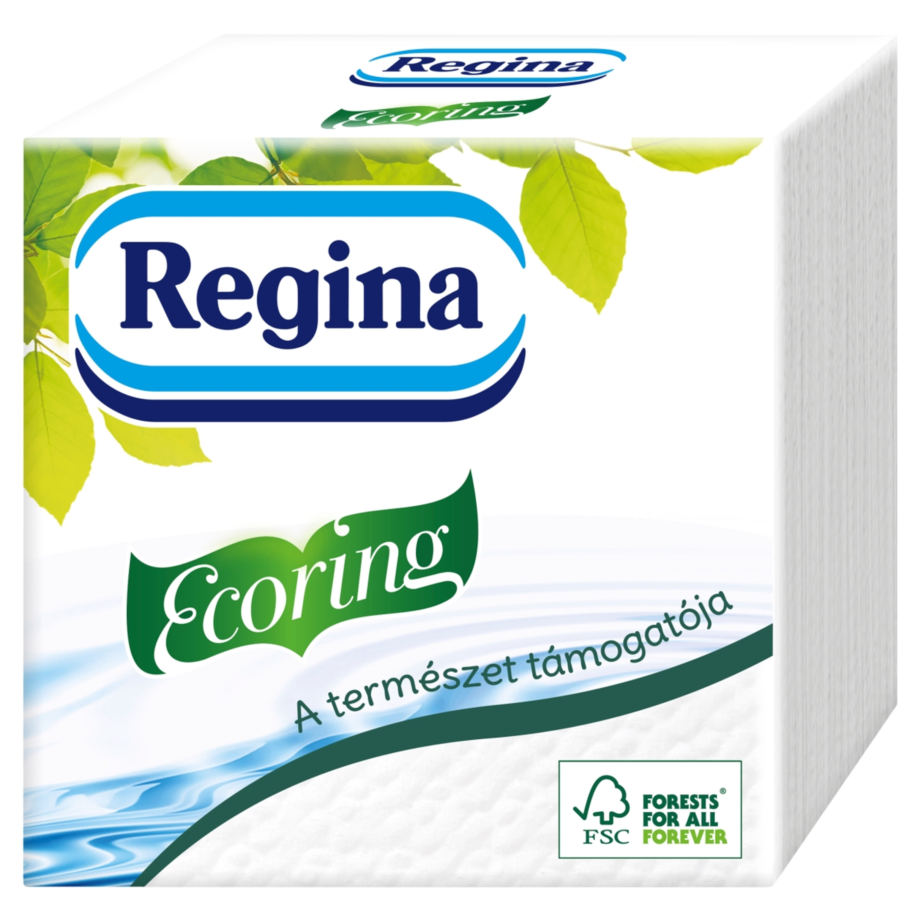 Regina Ecoring, 1 rétegű szalvéta, 28x28 - 60 db