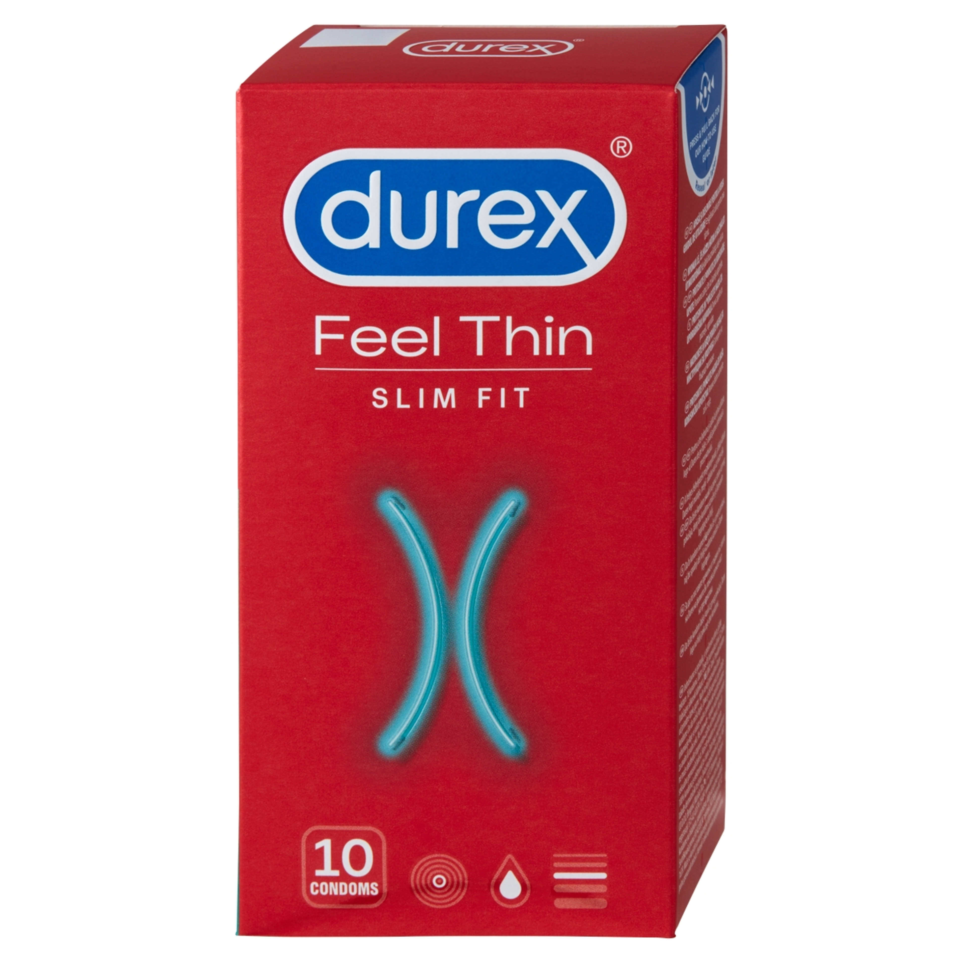 Durex óvszer feel thin slim fit - 10 db-5
