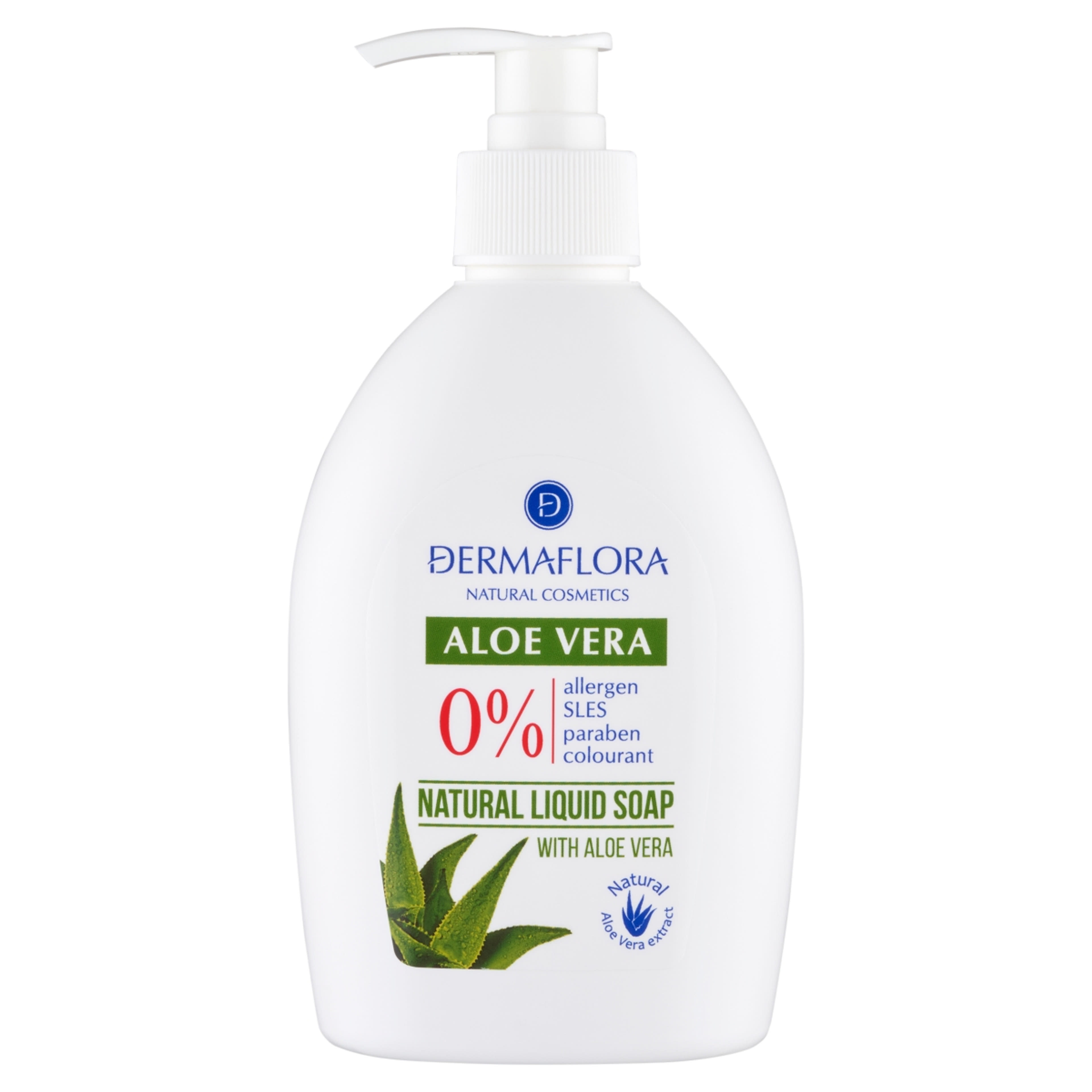 Dermaflora folyékony szappan 0% natural aloe vera - 400 ml