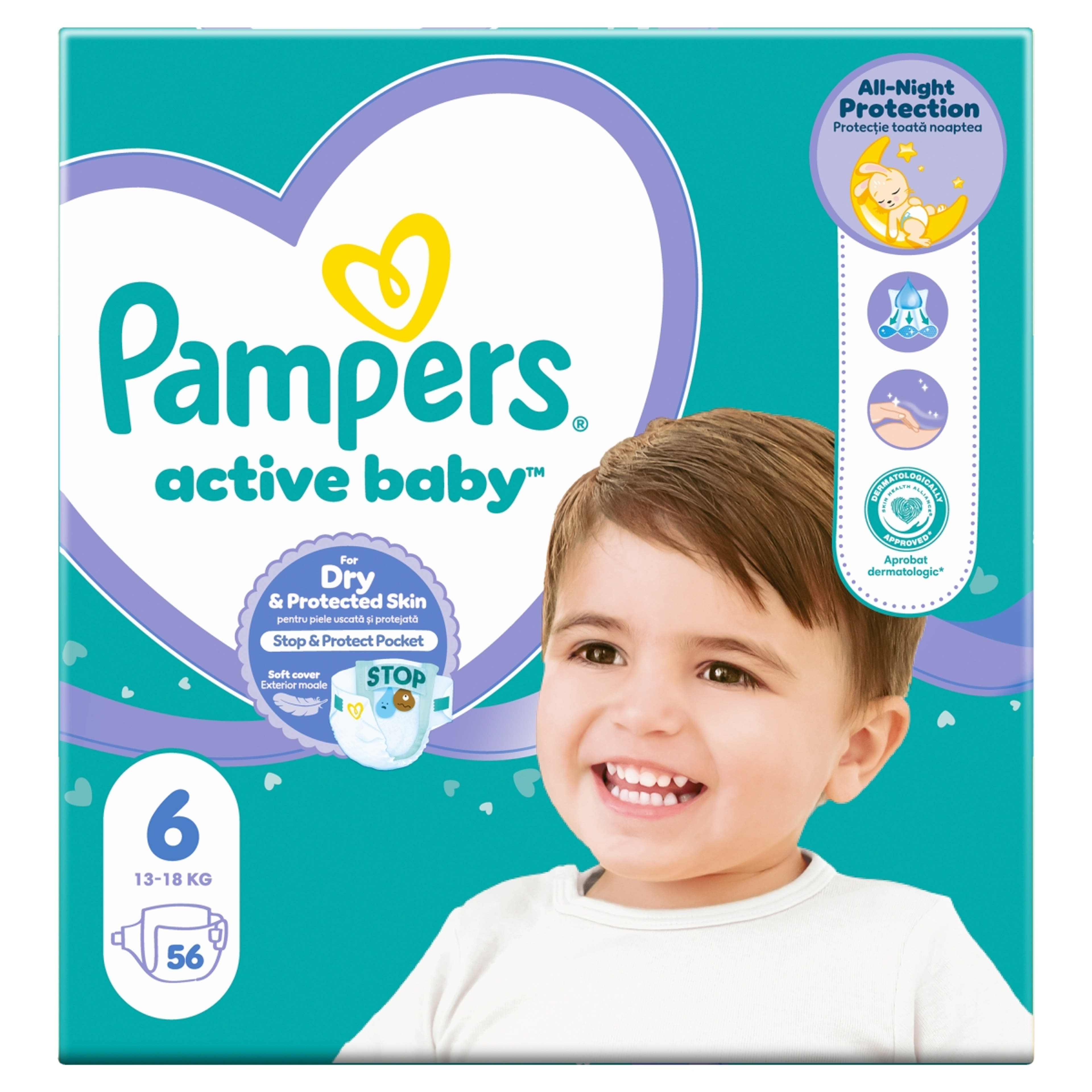 Pampers Active Baby Giant Pack Pelenka 6 - 56 db-3