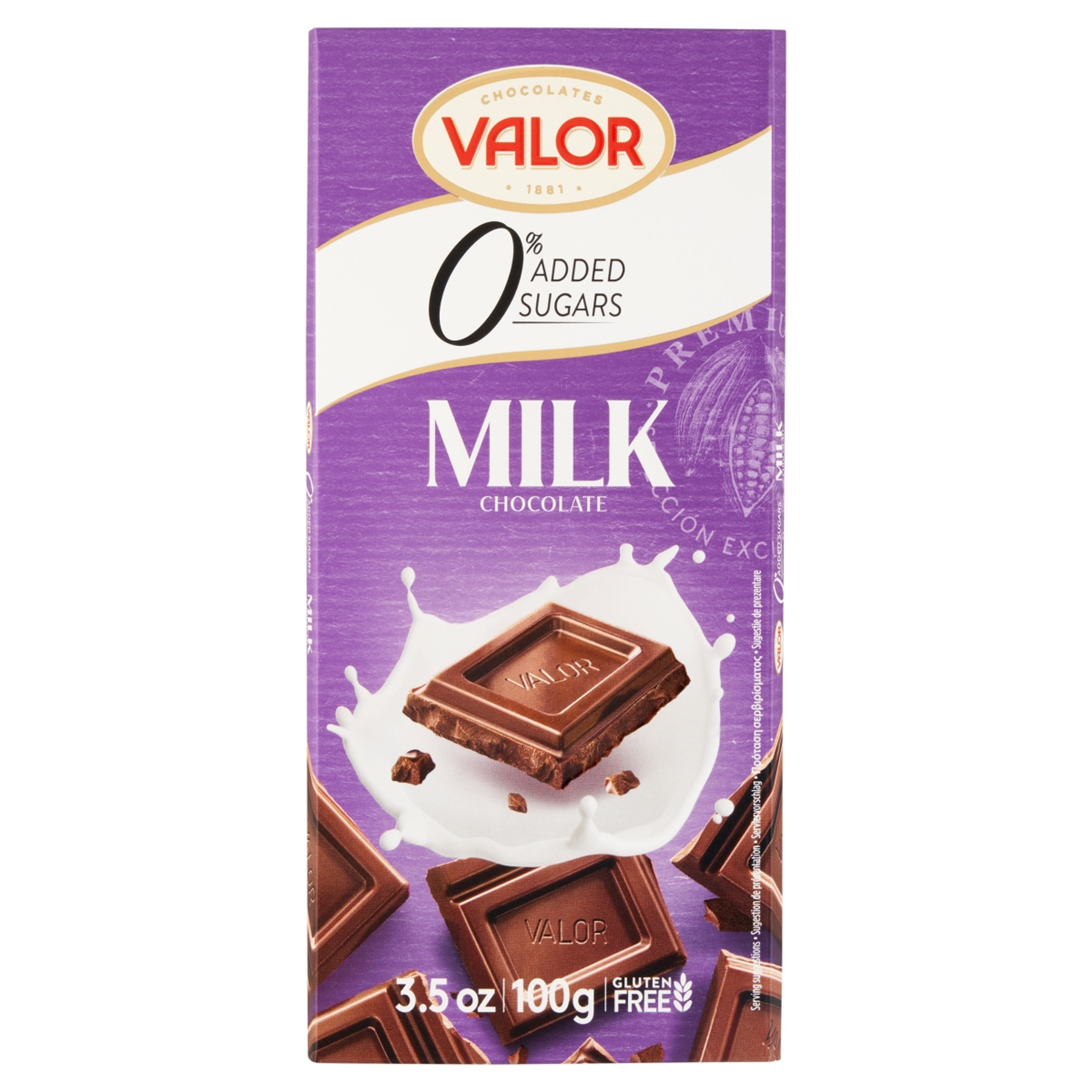 Valor tejcsokoládé édesítőszerekkel - 100 g-1