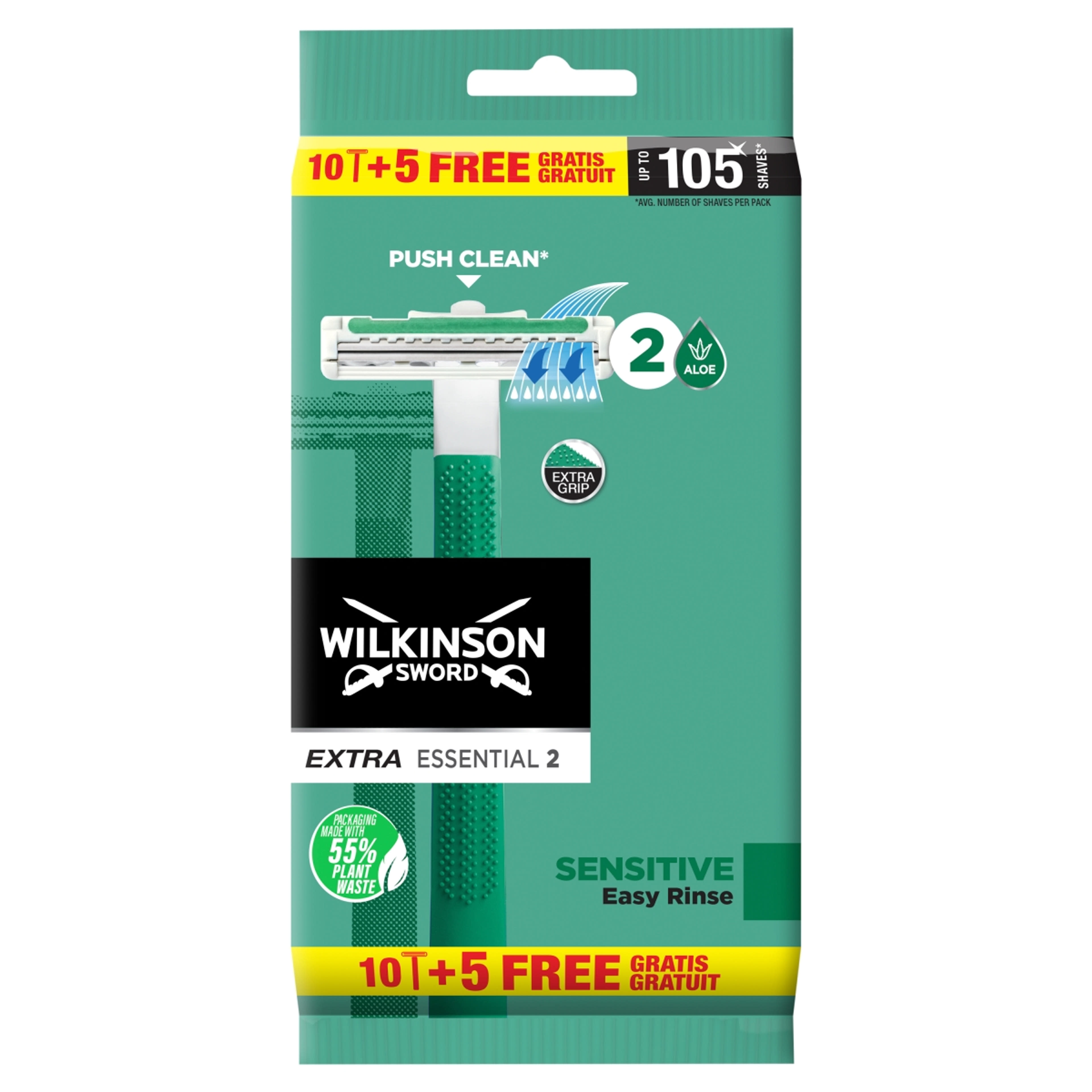 Wilkinson Extra2 Sensitive eldobható borotva - 15 db