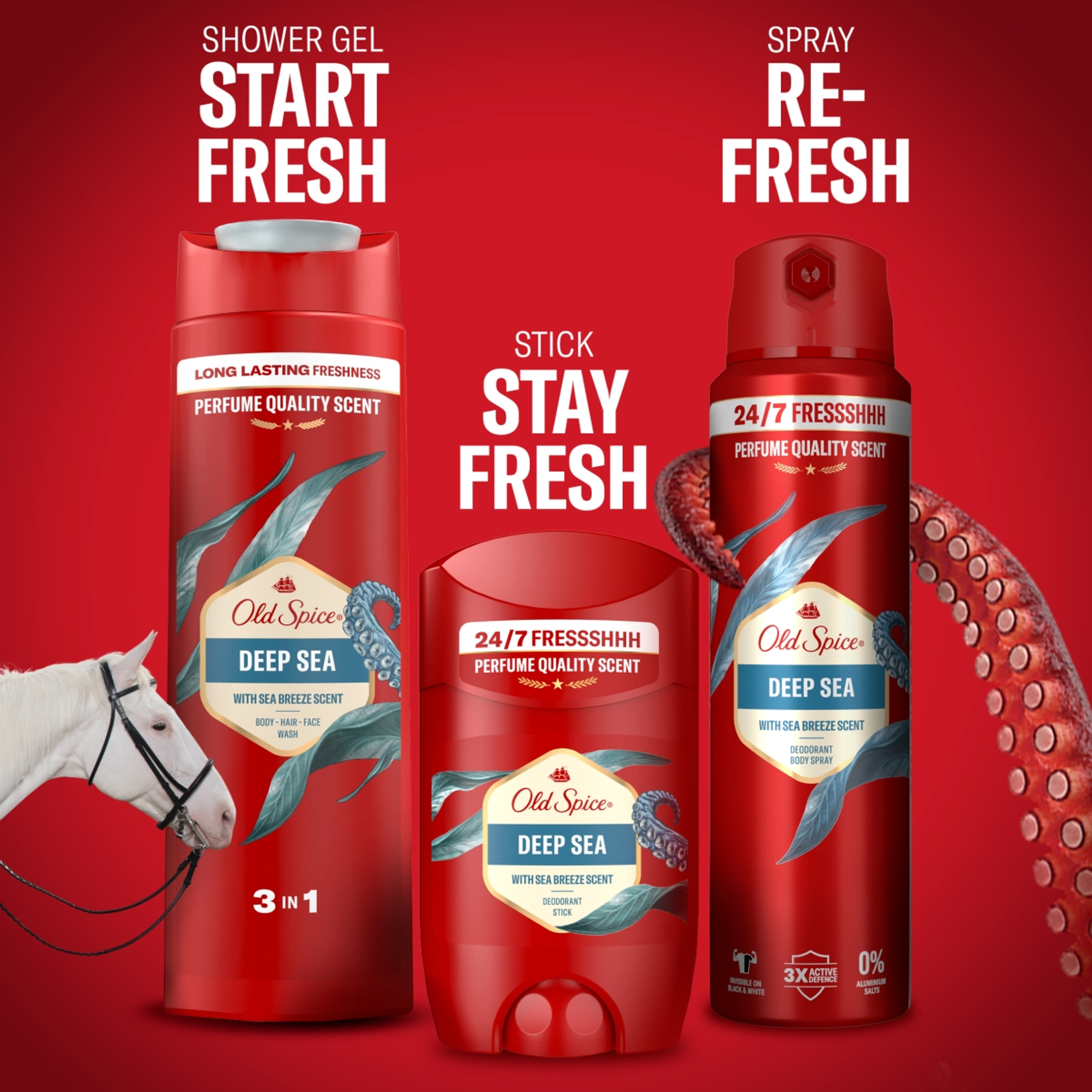 Old Spice Deep Sea dezodor spray férfiaknak - 200 ml-9