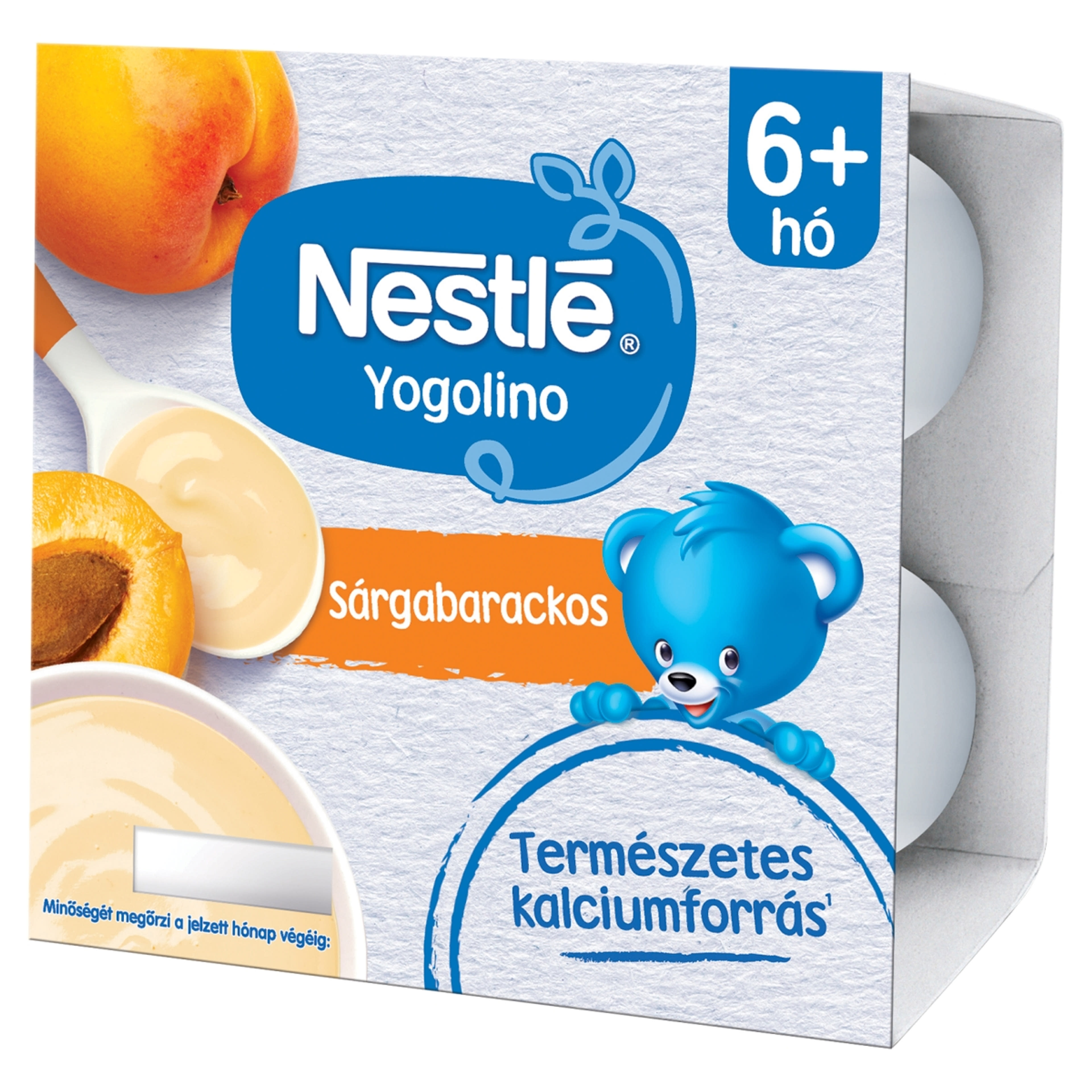 Nestlé Baby Yogolino Bébidesszert Tejalapú Sárgabarackos 6 Hónapos Kortól 4*100g - 400 g-3