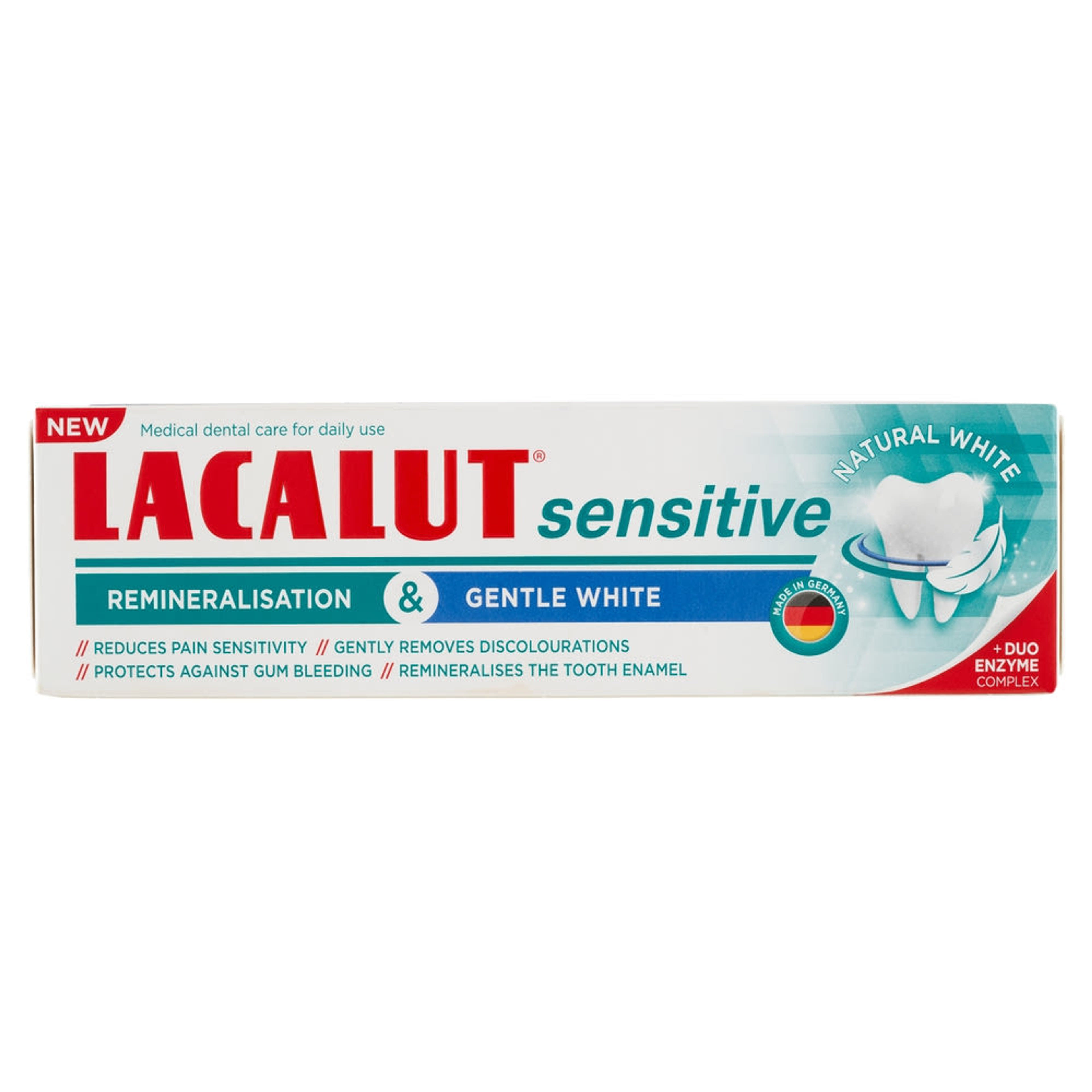 Lacalut sensitive remineralisation & gentle white fogkrém - 75 ml