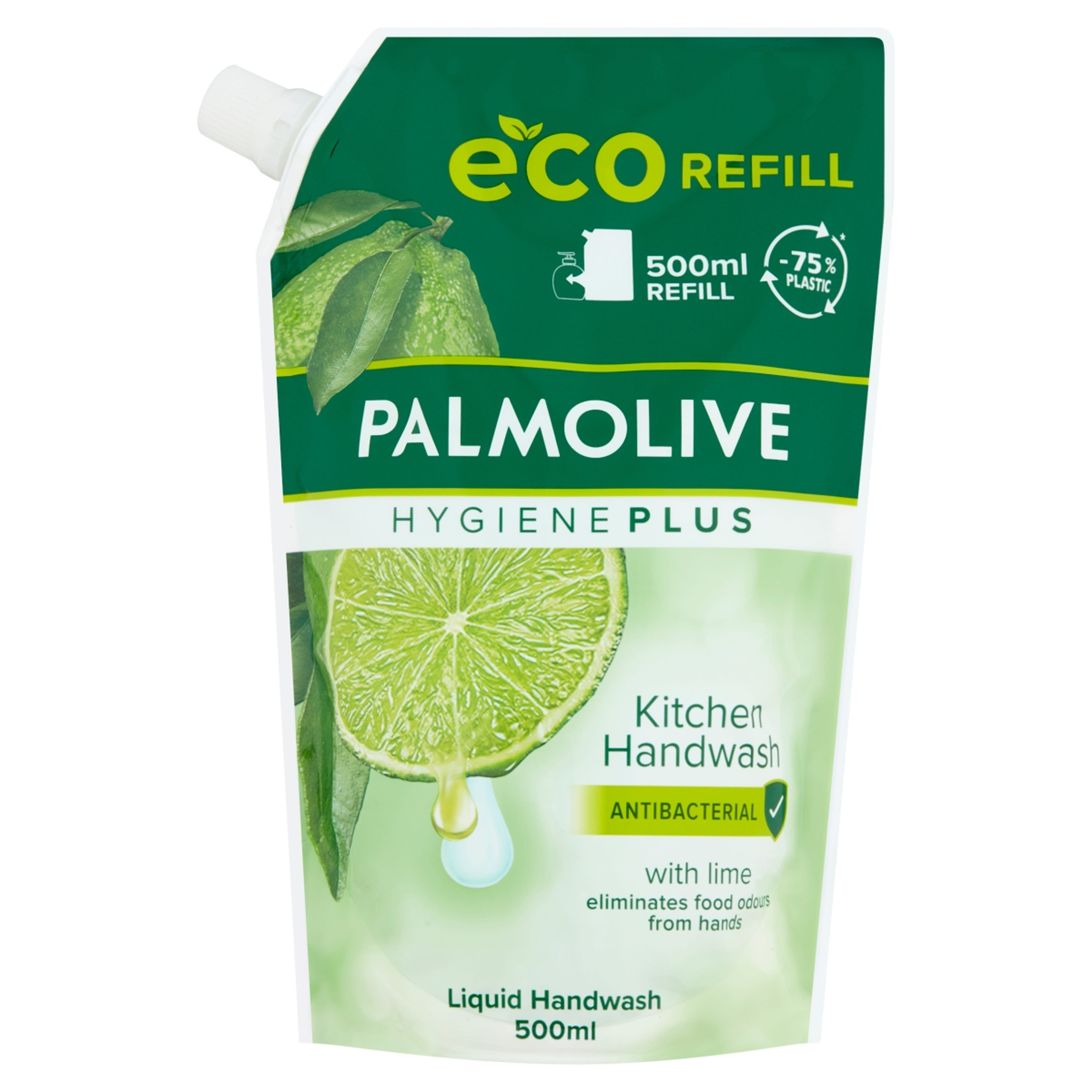 Palmolive Hygiene Plus Kitchen folyékony szappan utántöltő lime kivonattal - 500 ml-1