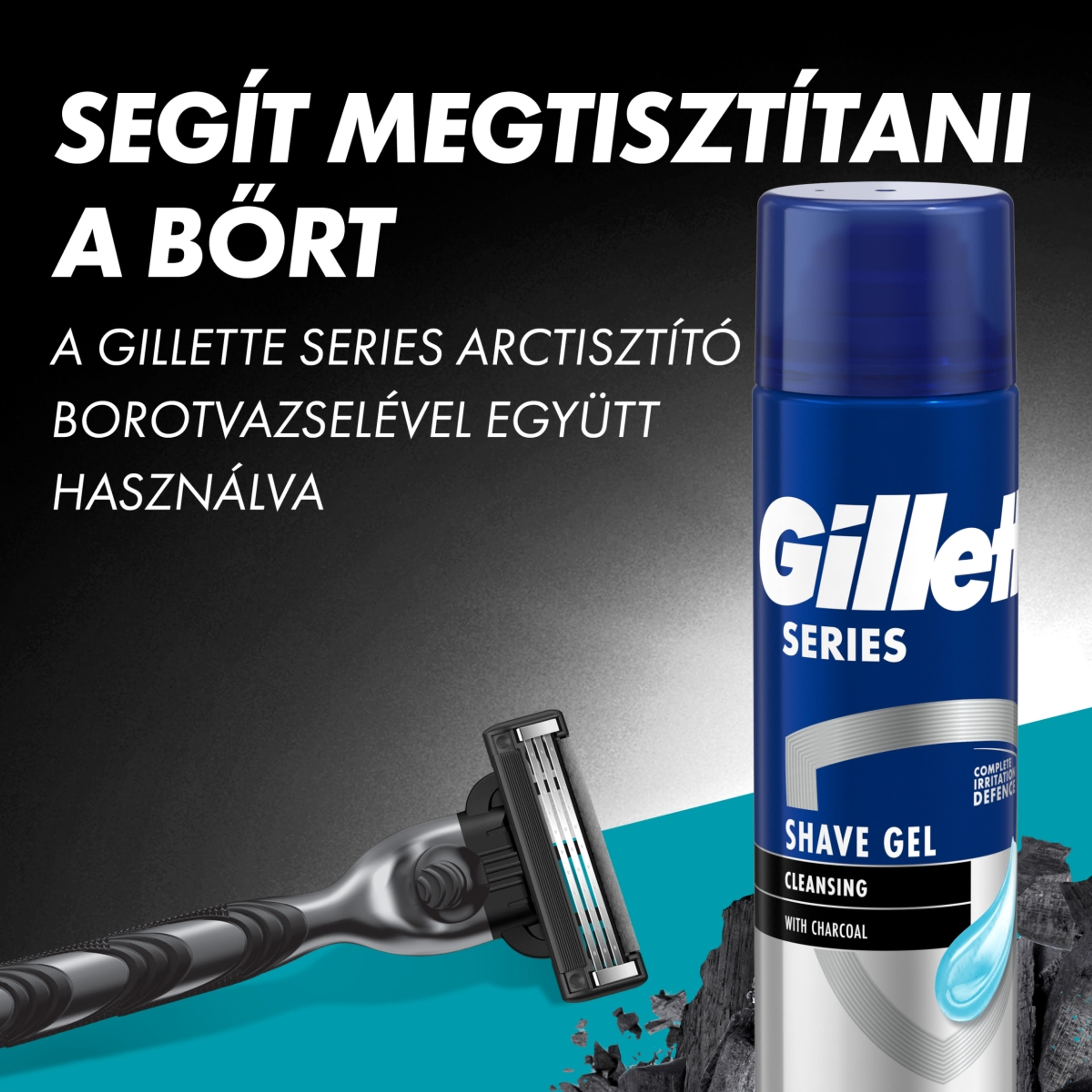 Gillette Mach3 Charcoal borotva készülék + 2 db betét - 1 db-6