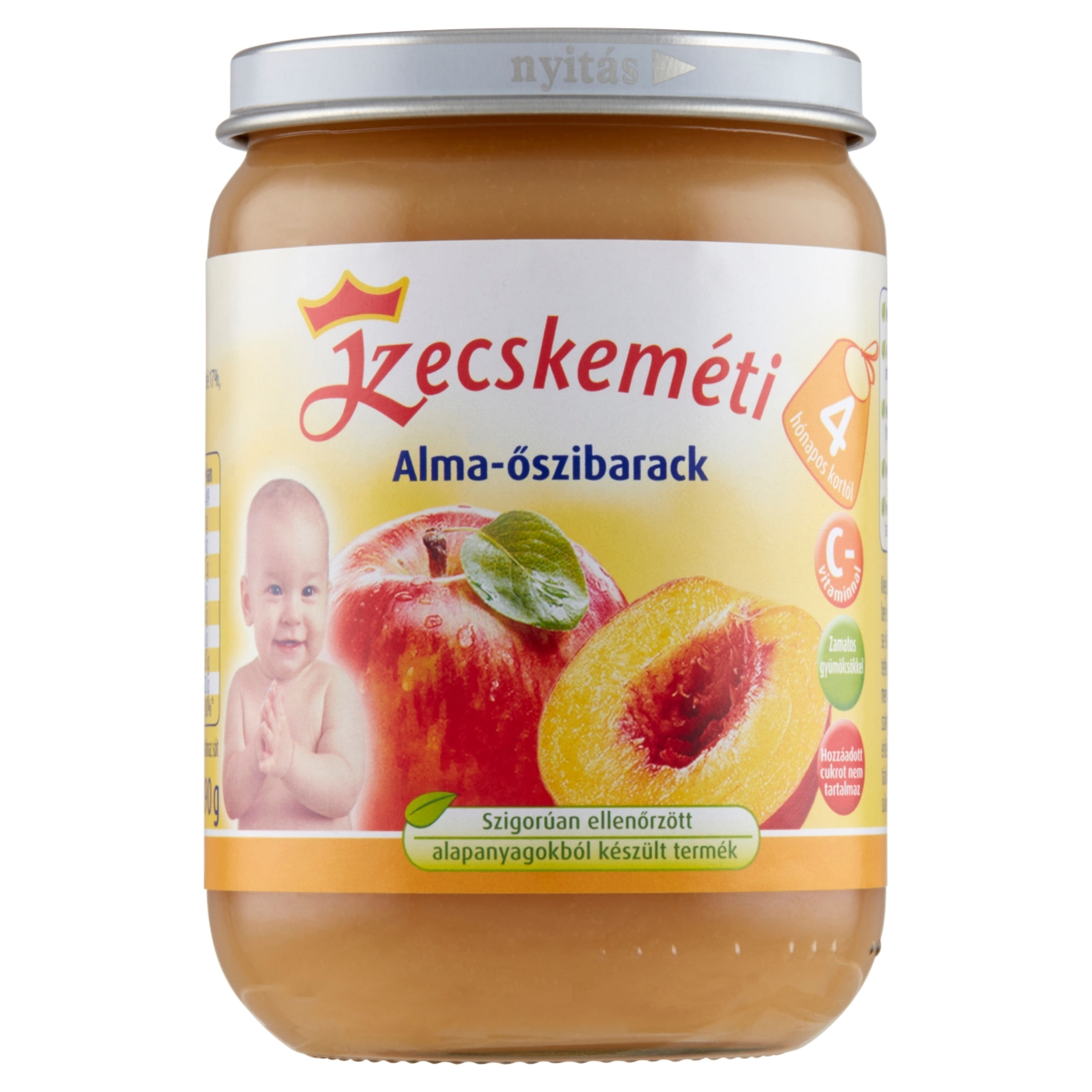 Kecskeméti Bébiétel Alma Oszibarack Ízesítéssel 4 Hónapos Kortól - 190 g