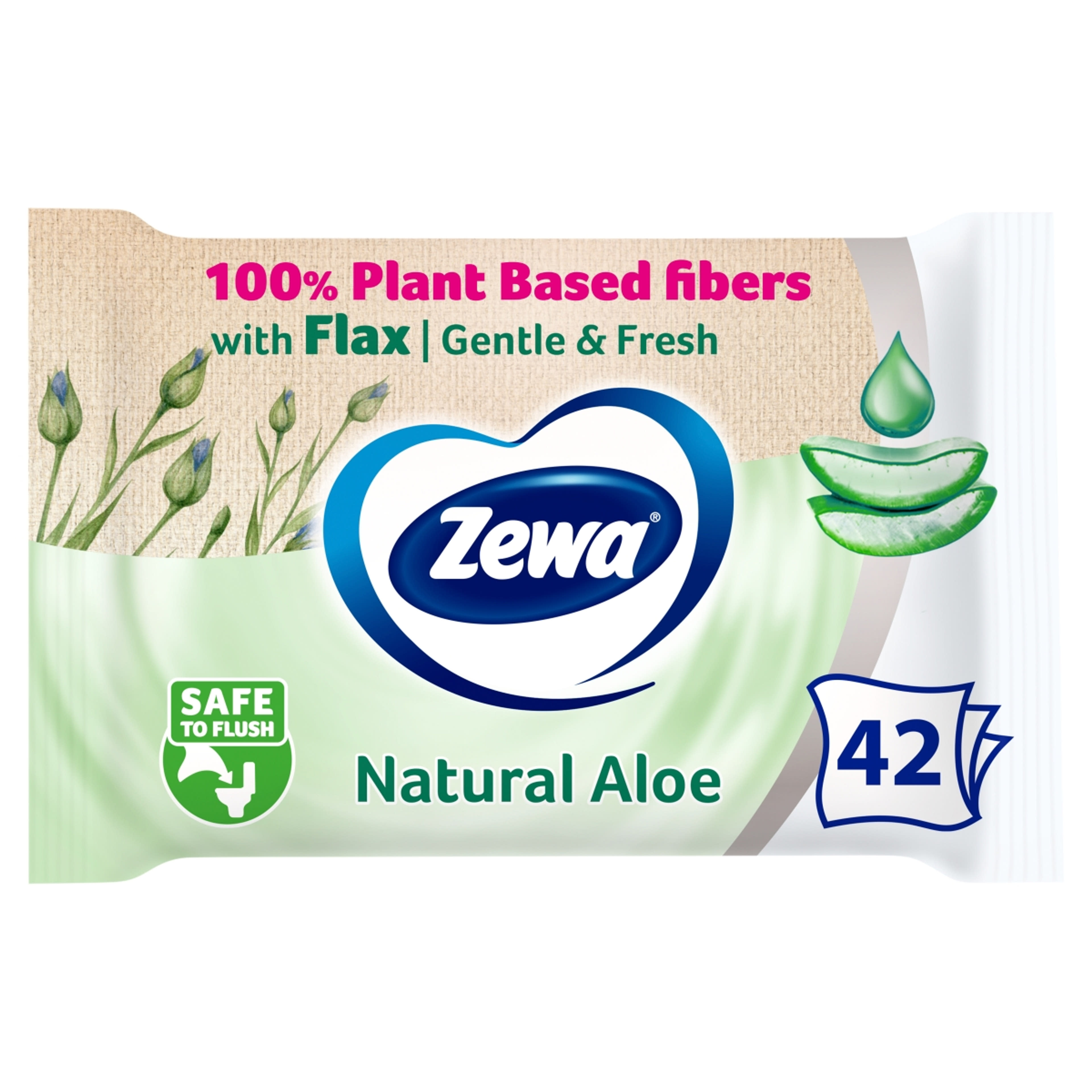 Zewa Aloe Vera nedves toalettpapapír - 42 db-7