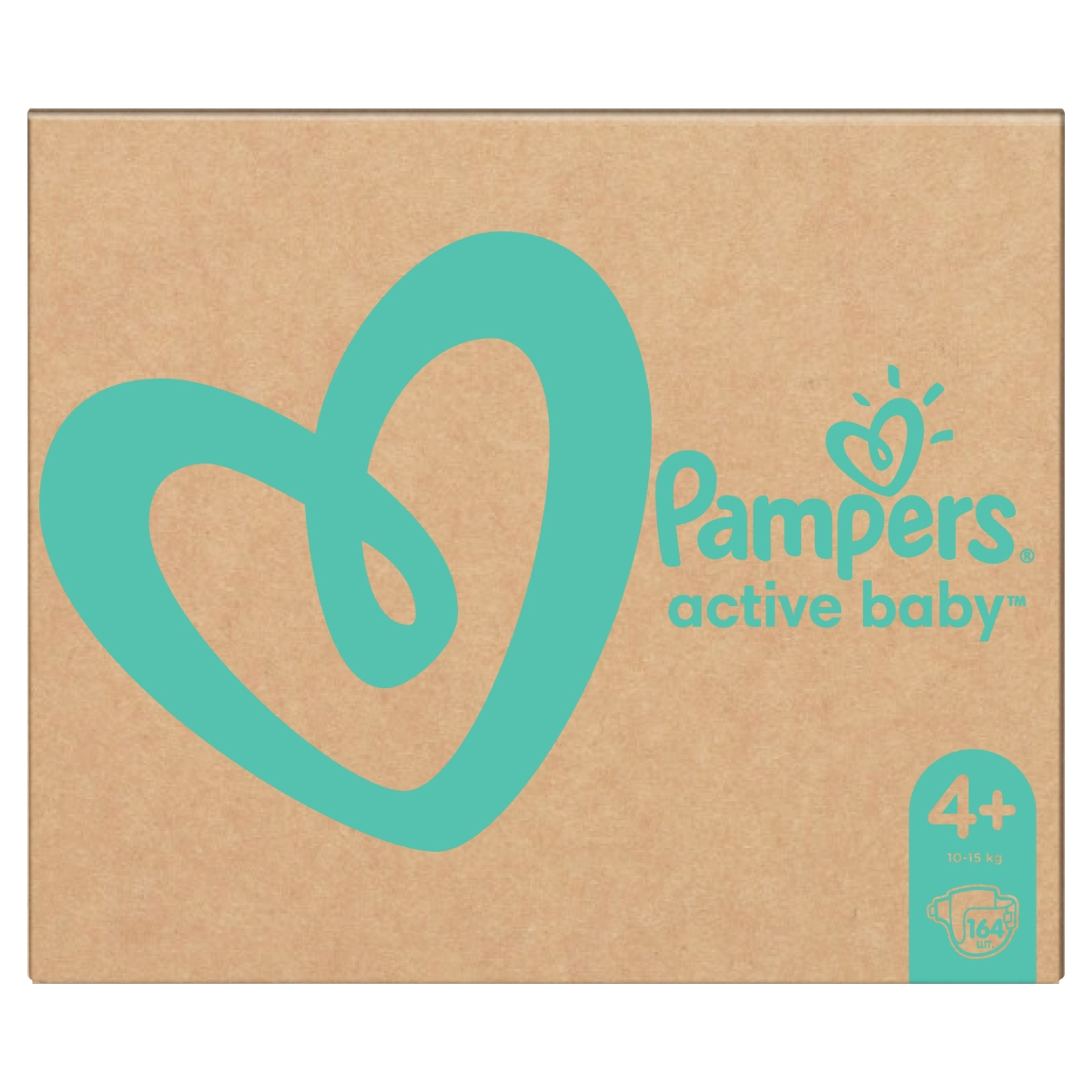Pampers Active baby Monthly Pack 4+ 10-15 kg - 164 db-1