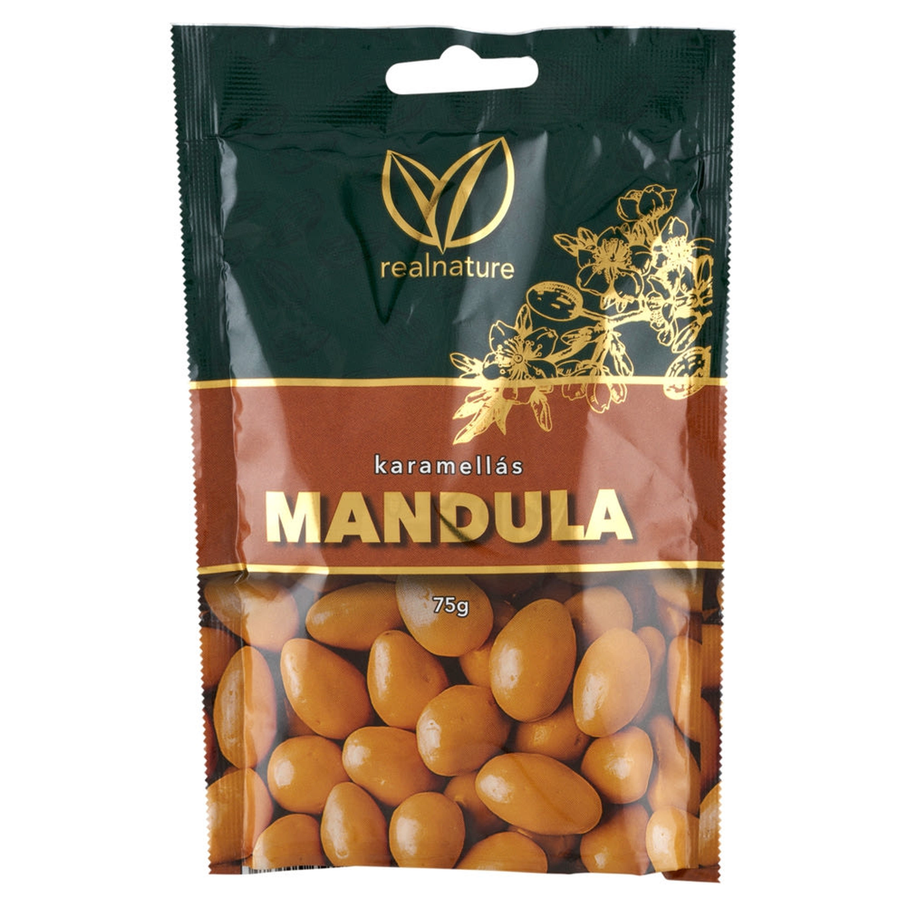 Real Nature karamellás mandula - 75 g