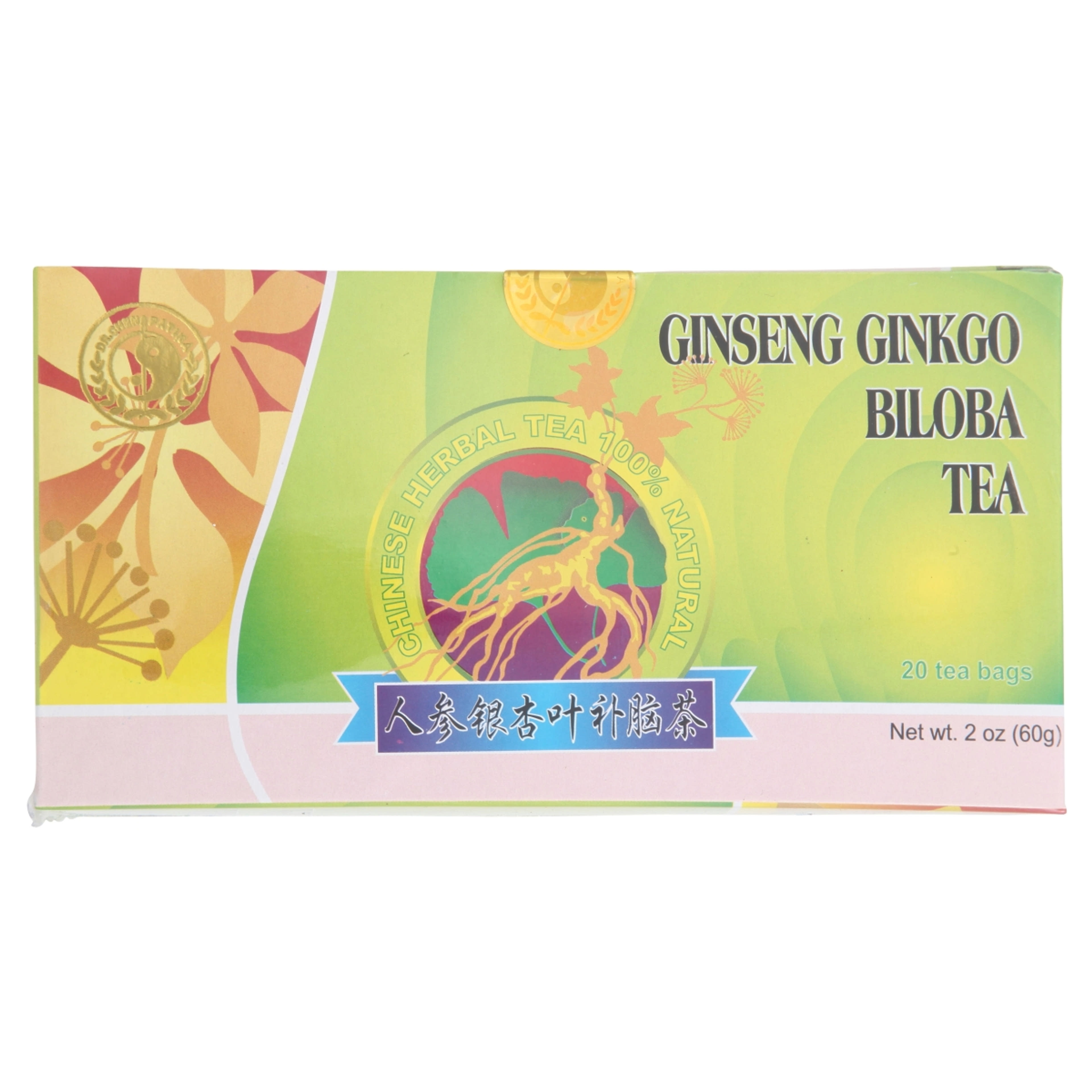 Dr. Chen Patika Ginseng, Ginkgo Biloba zöld tea - 60 g-1