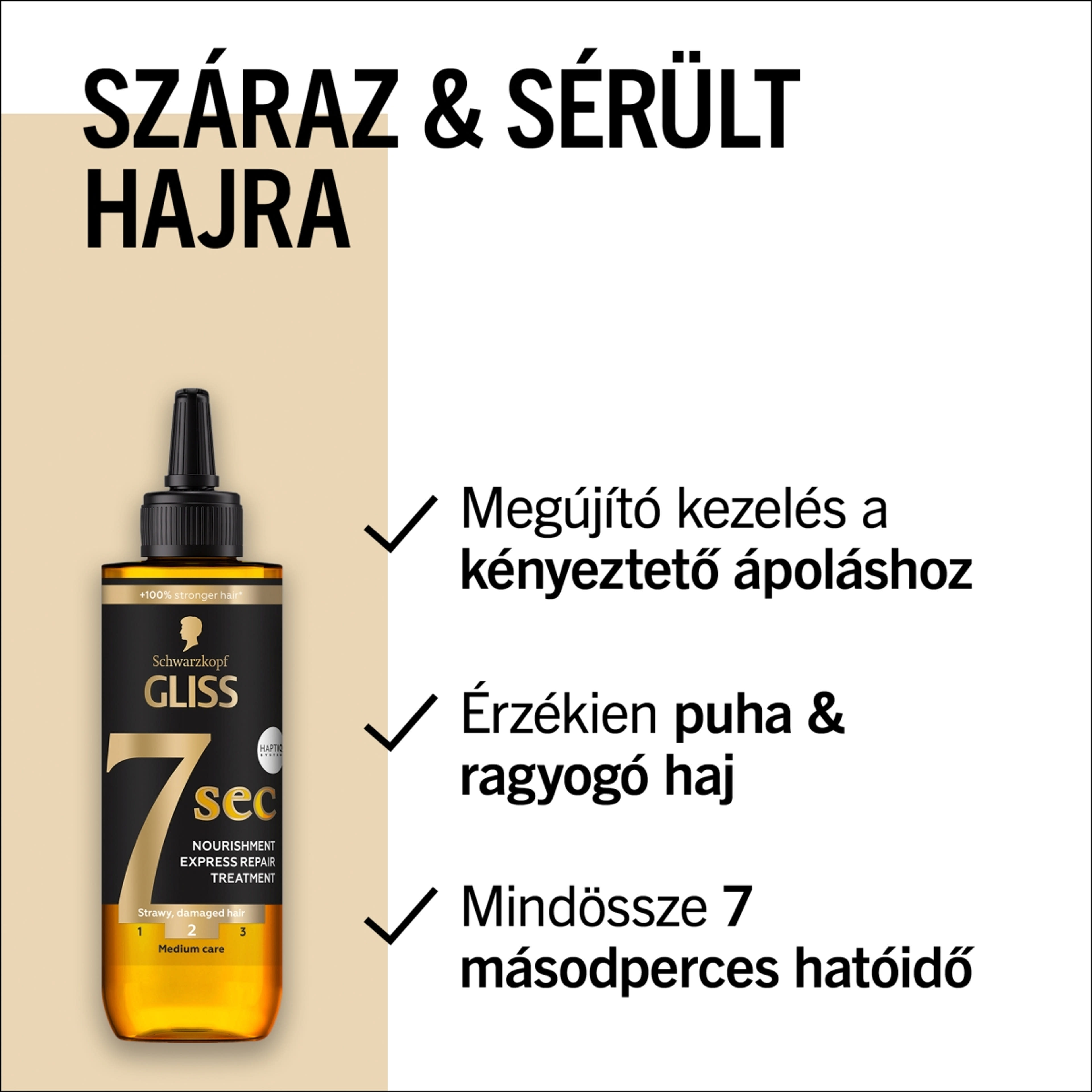 Gliss 7seconds Express Repair Tápláló olaj hajpakolás - 200 ml-3