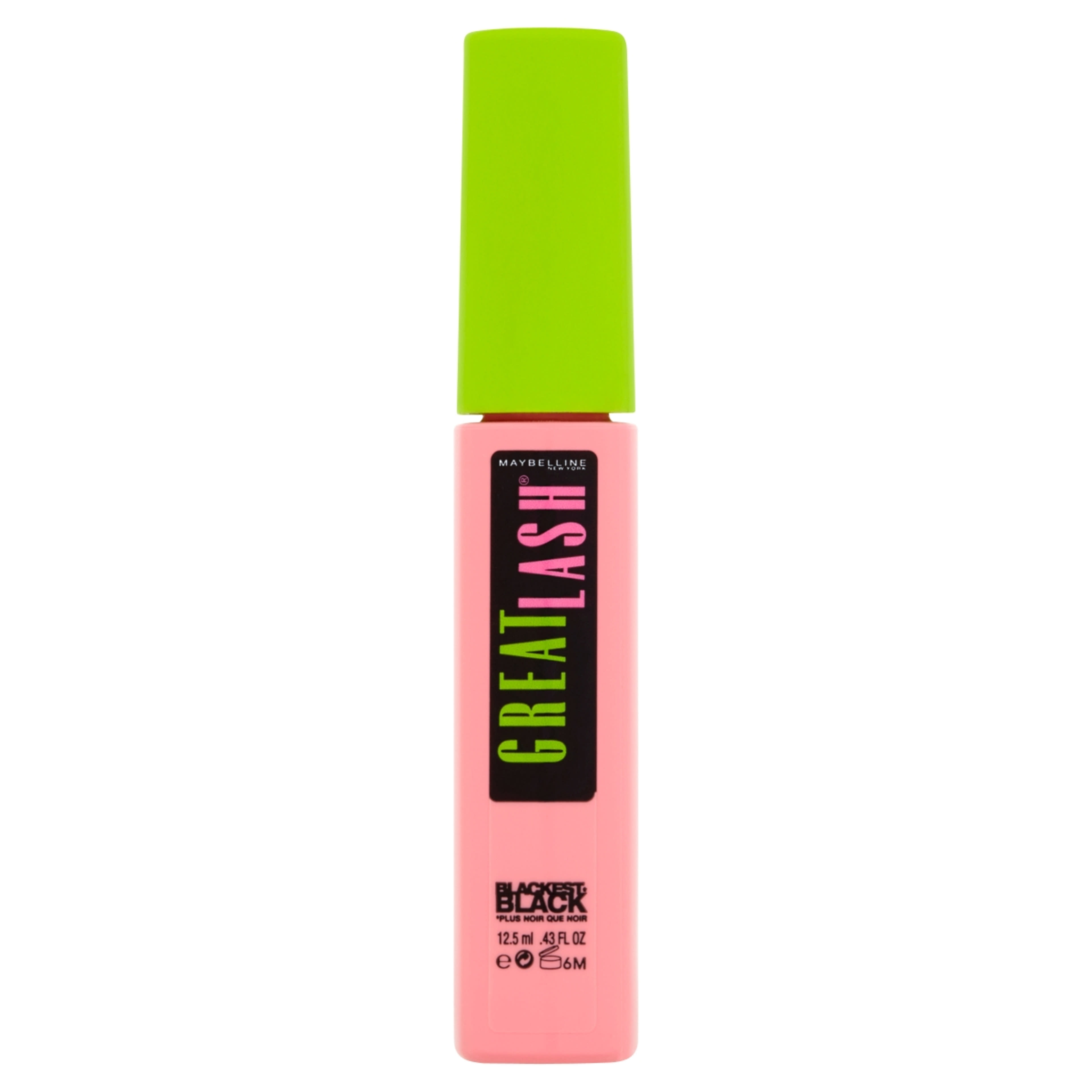 Maybelline Great Lash szempillaspirál /Blackest Black - 1 db-1