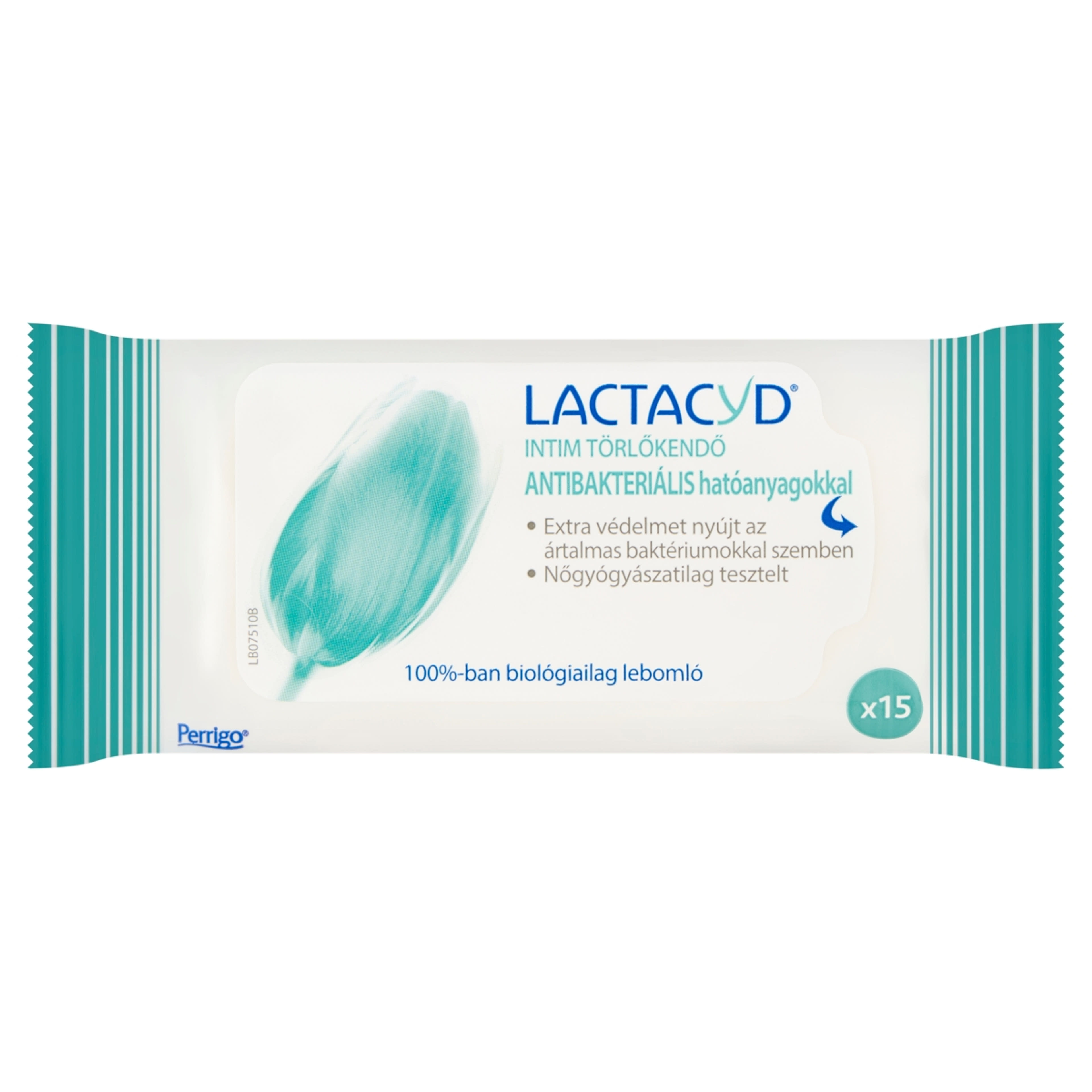 Lactacyd törlőkendő antibakteriális - 15 db