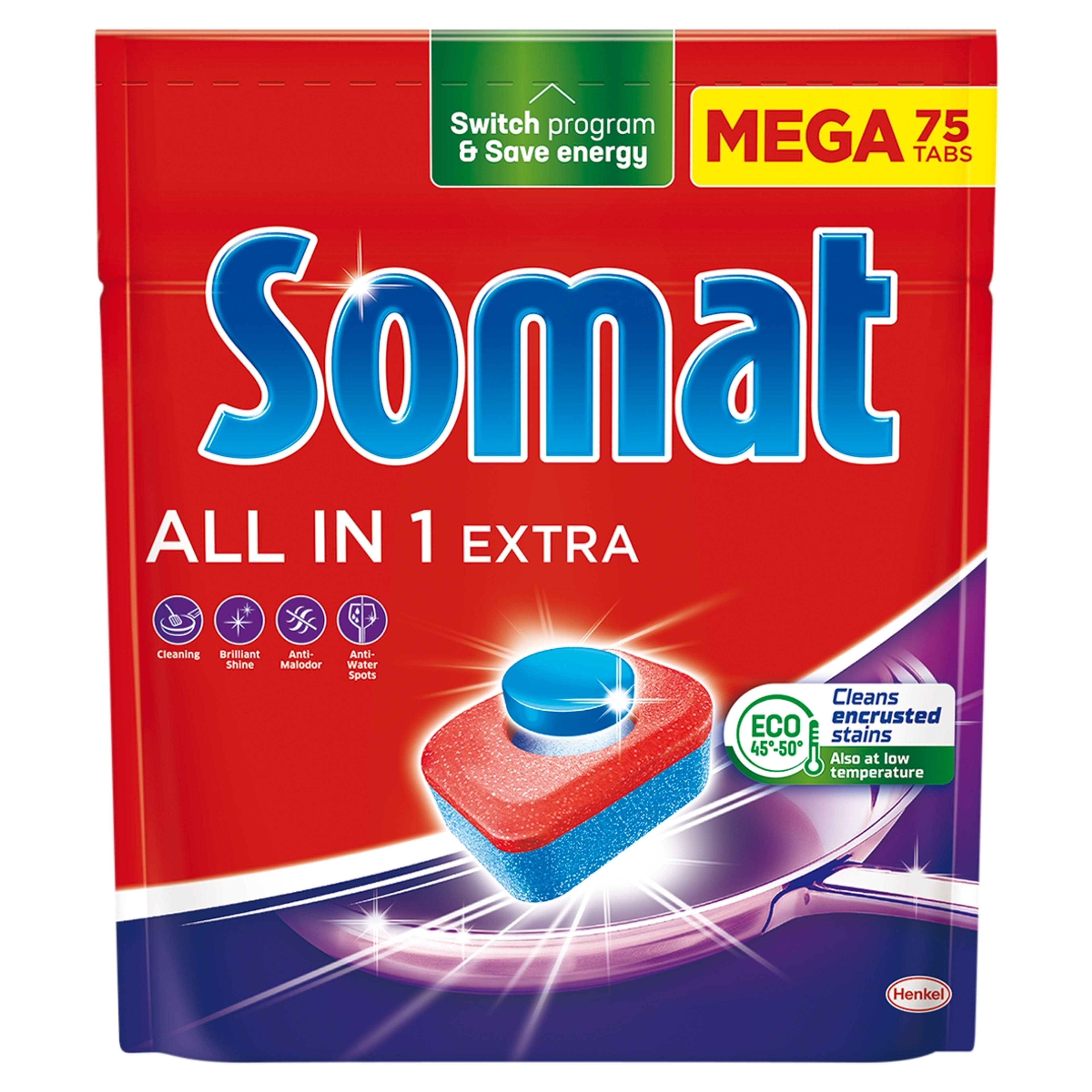Somat All in 1 Extra gépi mosogatótabletta - 75 db