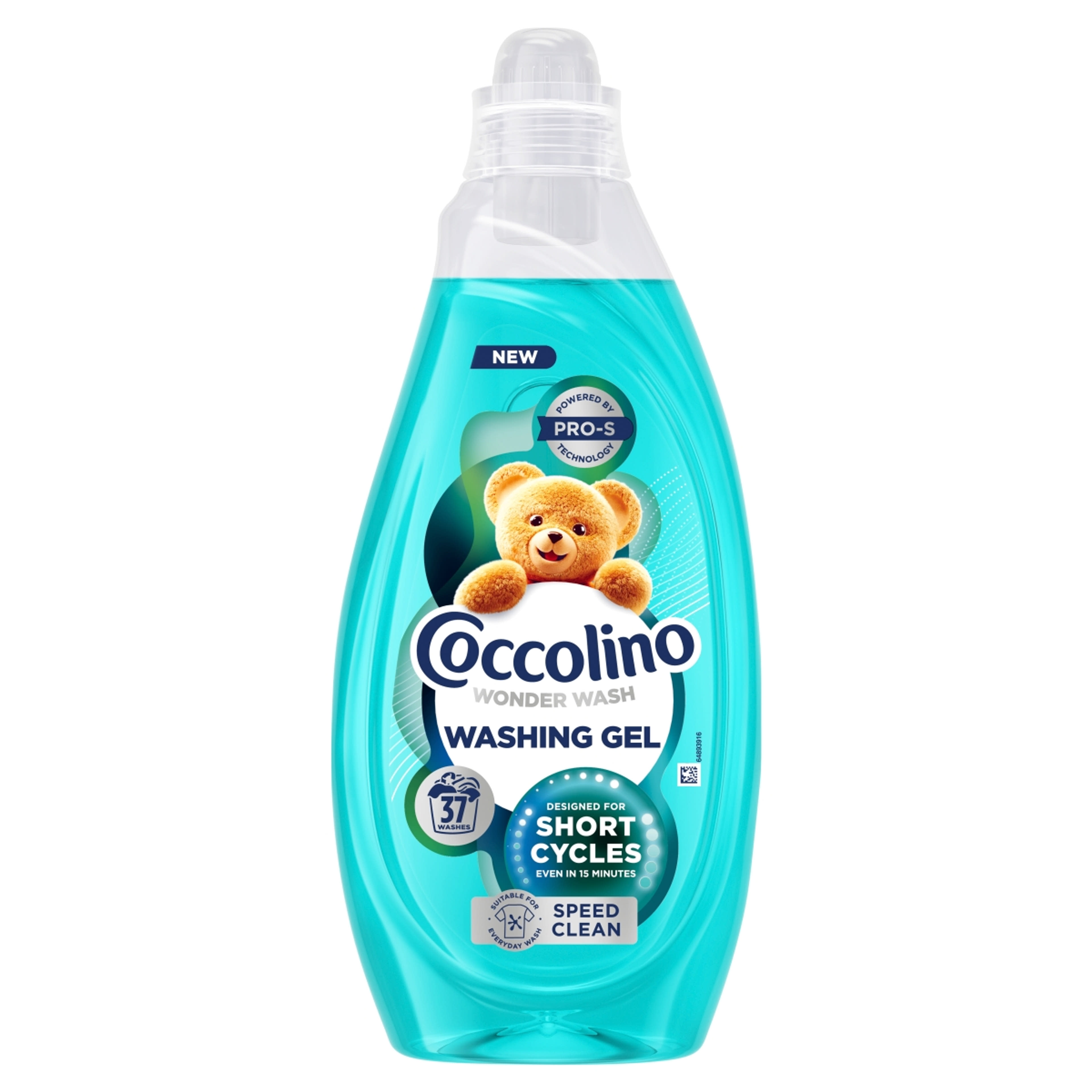 Coccolino Wonder Wash Speed Clean folyékony mosószer 37 mosás - 1480 ml-1