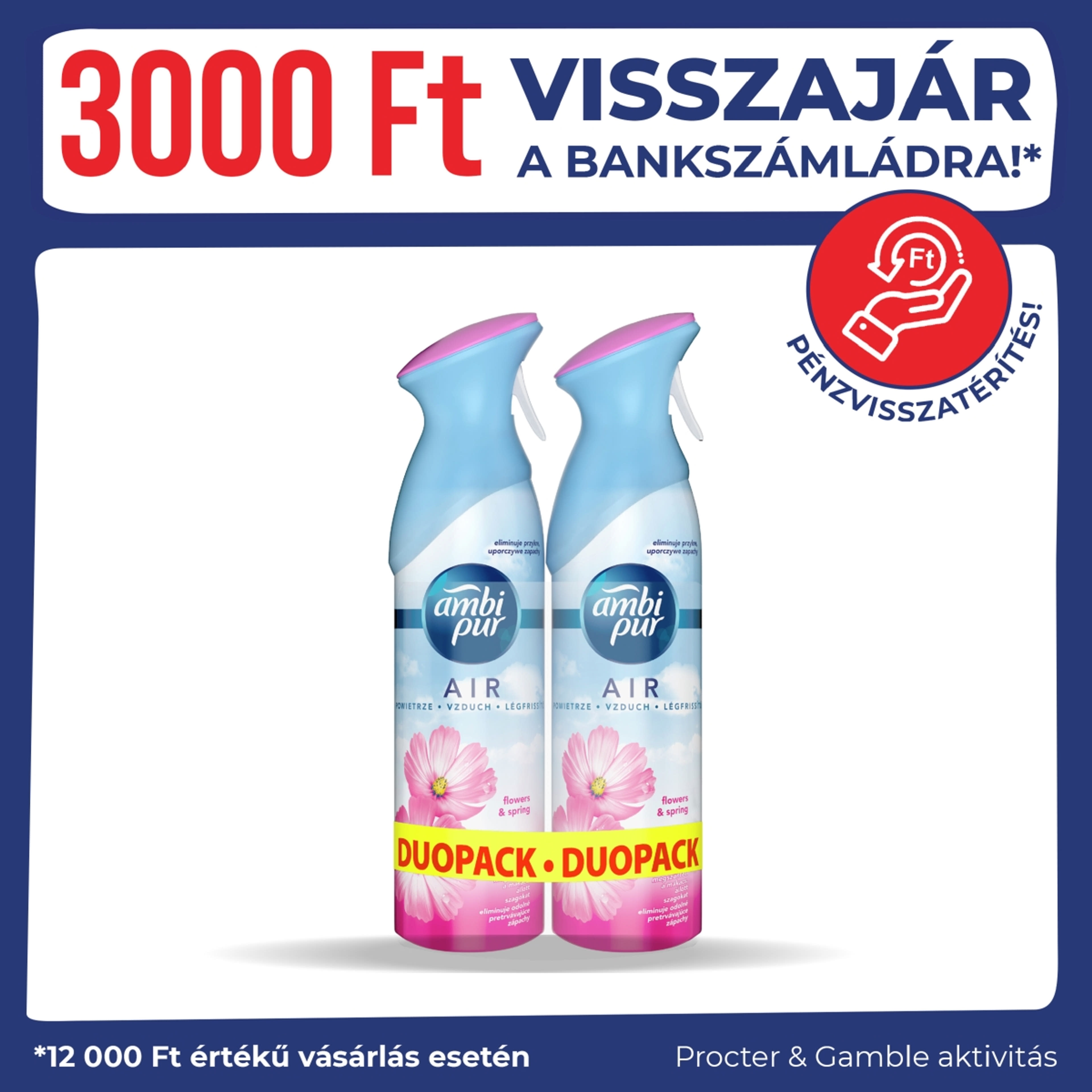 Ambi Pur Air Spray Flowe & Spring 300 ml - 2 db-1