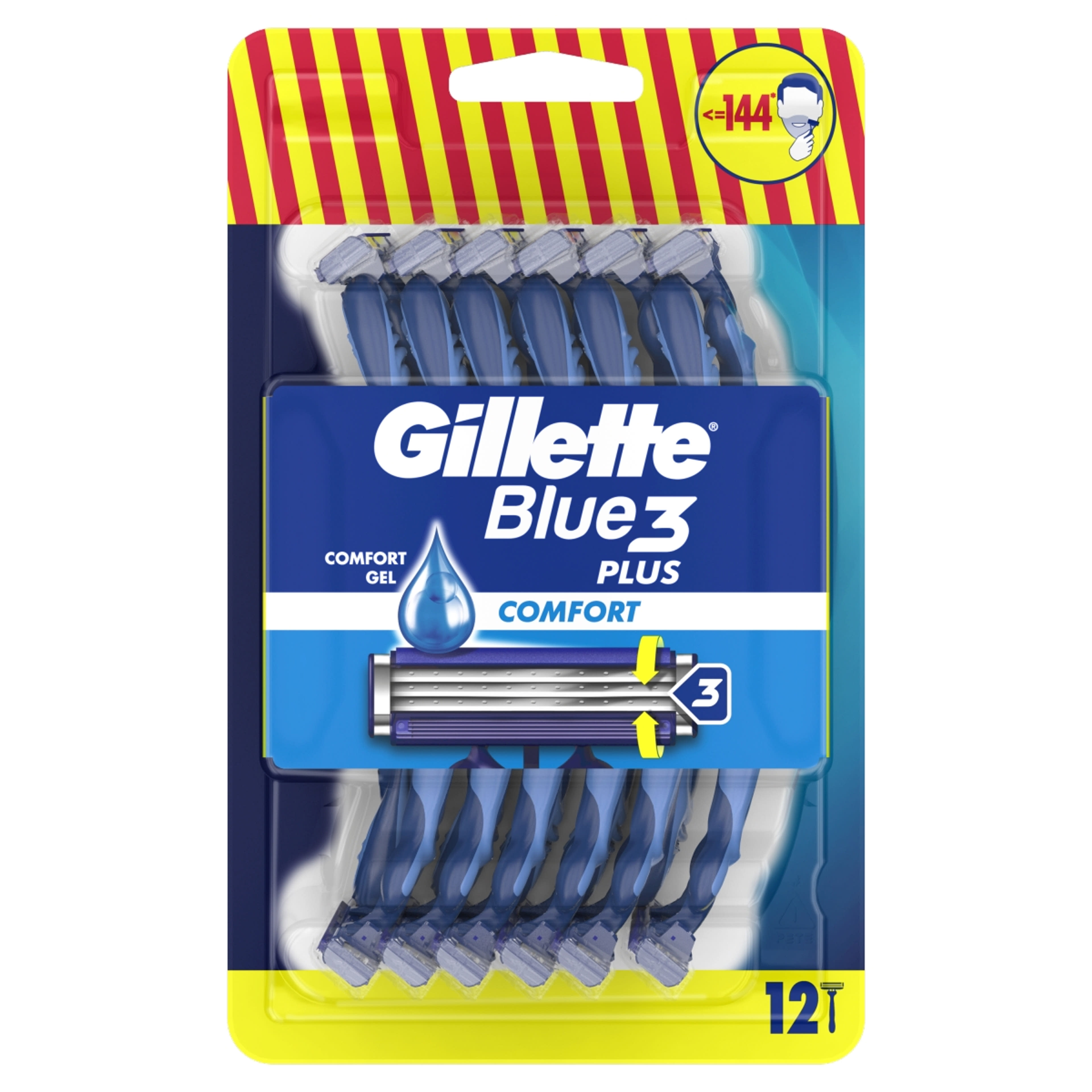 Gillette Blue3 Comfort eldobható borotva 3 pengés - 12 db-1