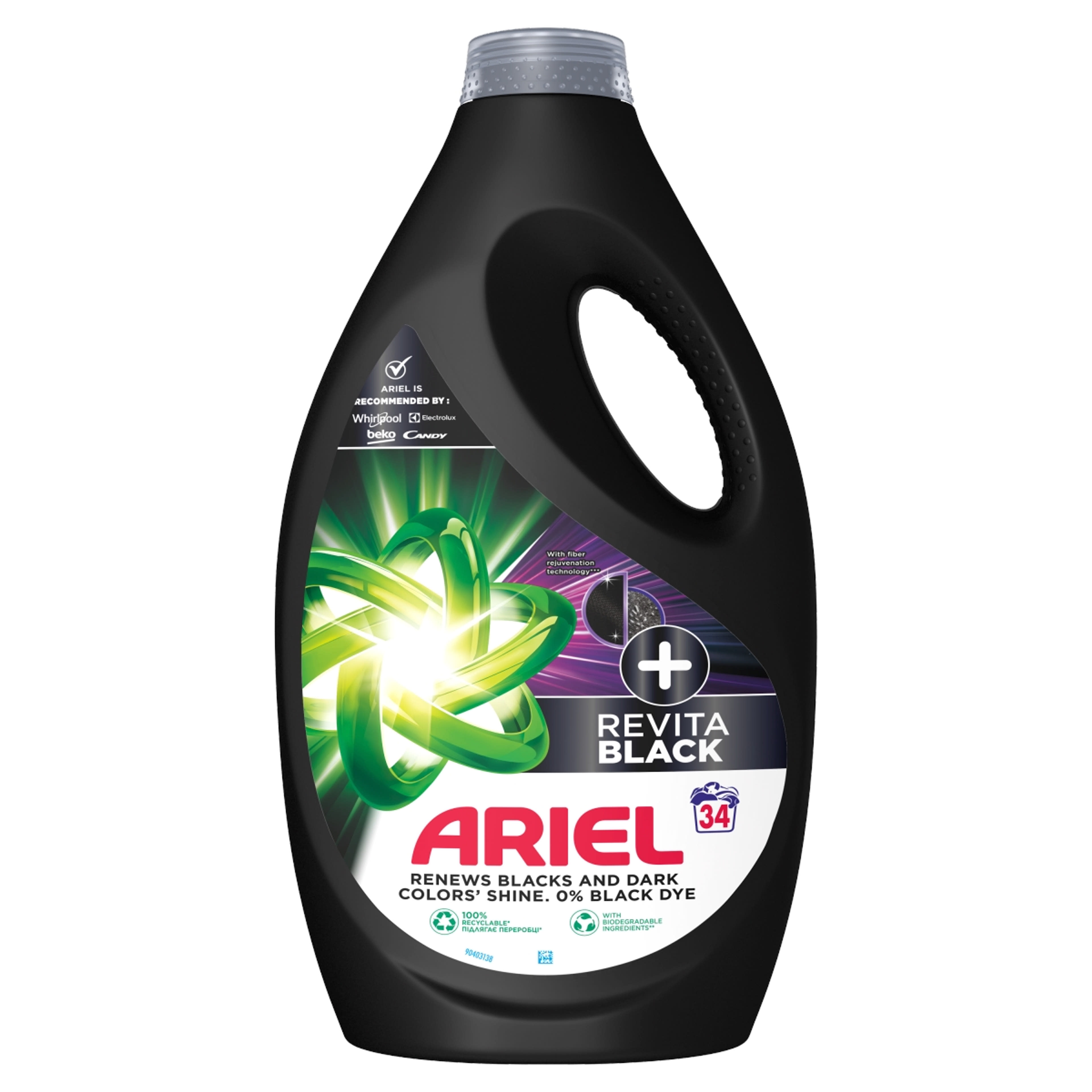 Ariel RevitaBlack folyékony mosószer, 34 mosáshoz - 1700 ml-1