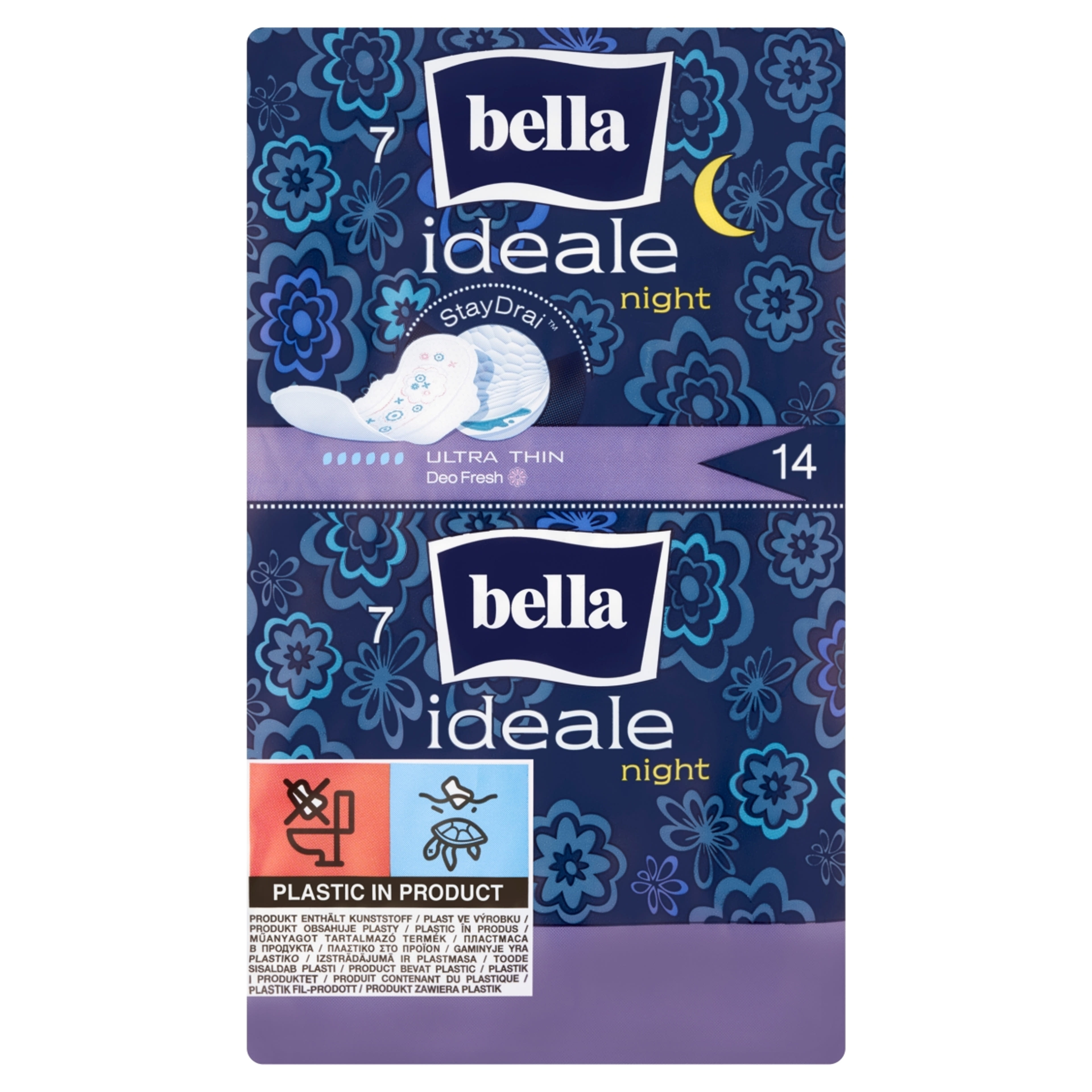 Bella Ideale Night ultravékony éjszakai egészségügyi betét - 14 db