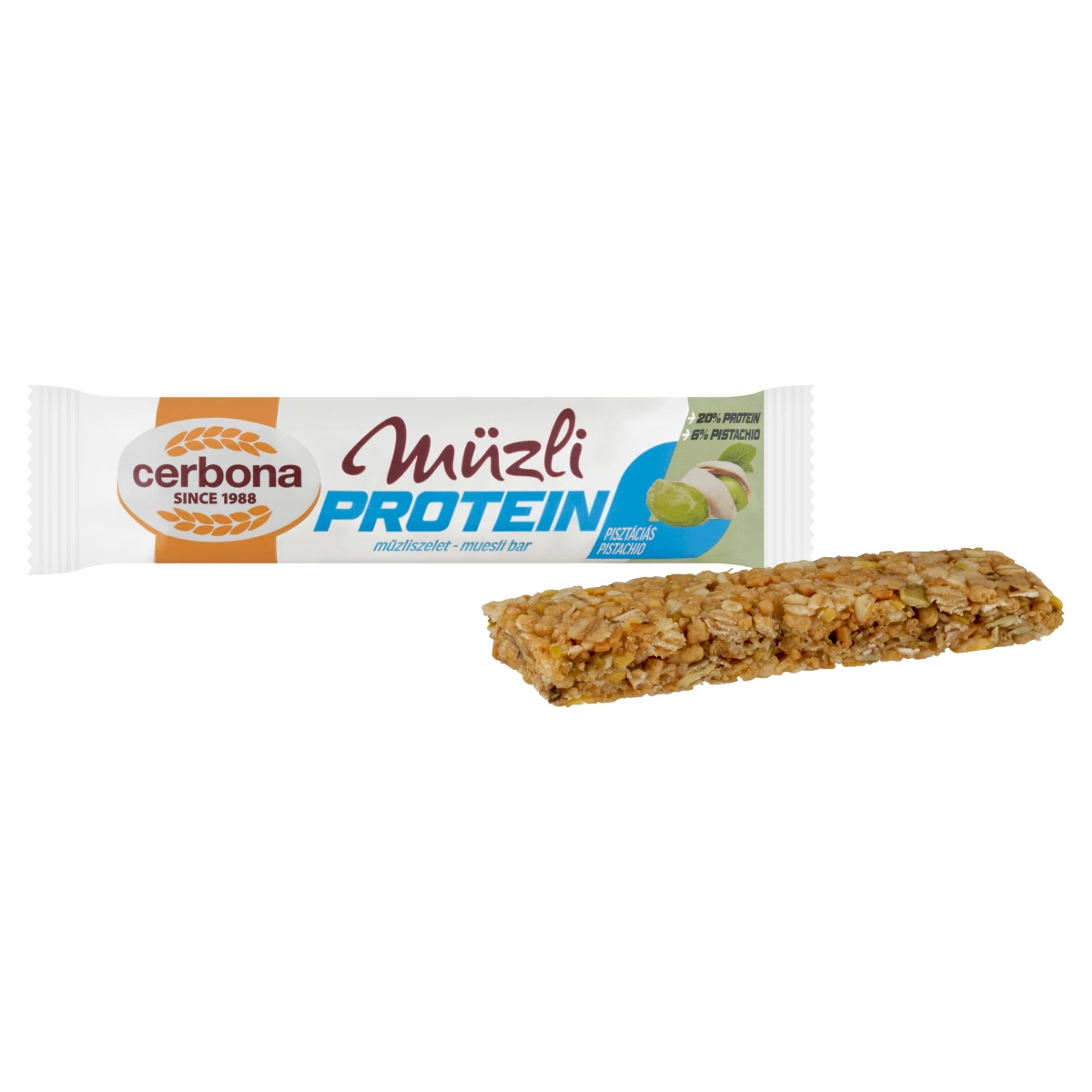 Cerbona Protein pisztáciás szelet - 35 g-2