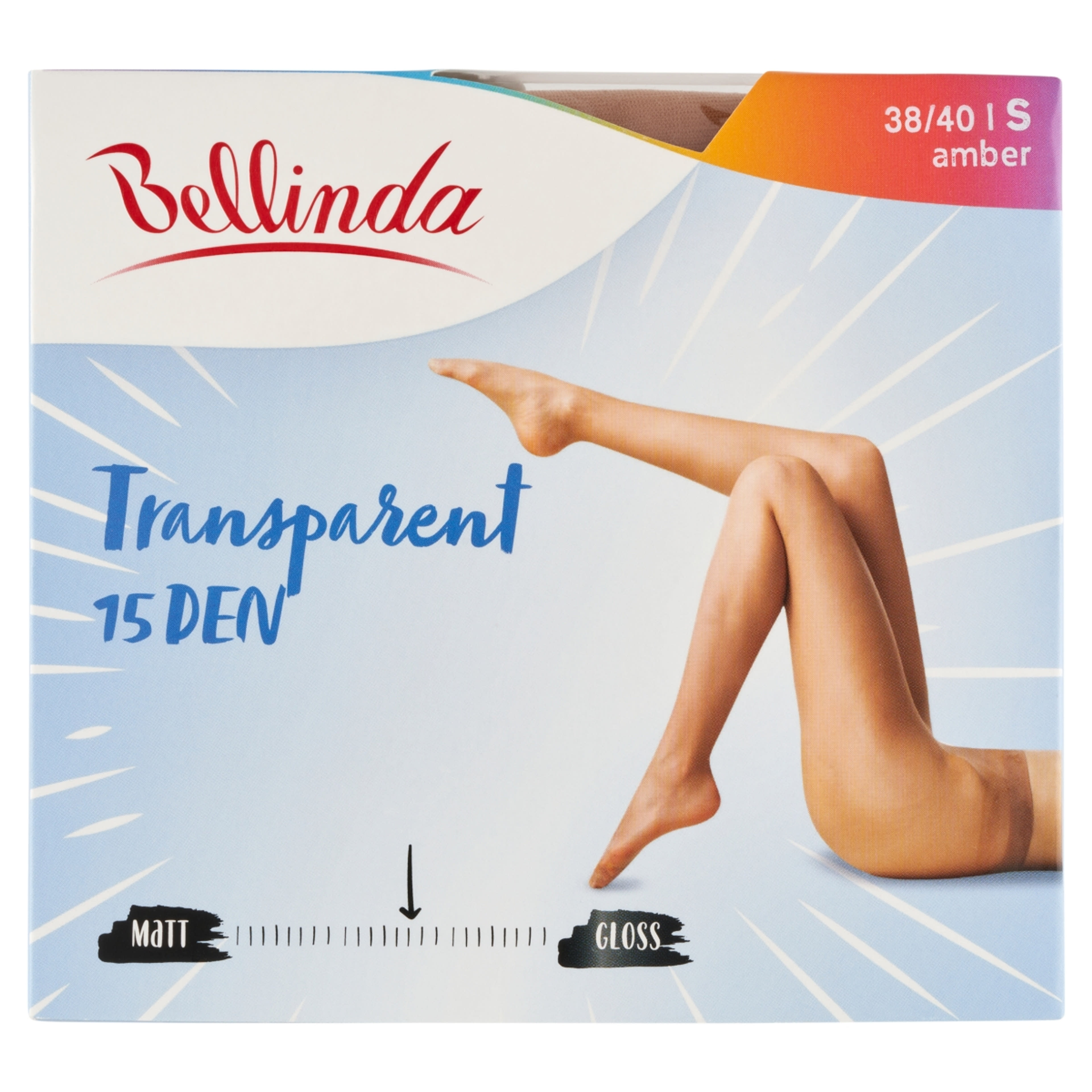 Bellinda Transparent 15 Den Amber S Harisnya - 1 db-1