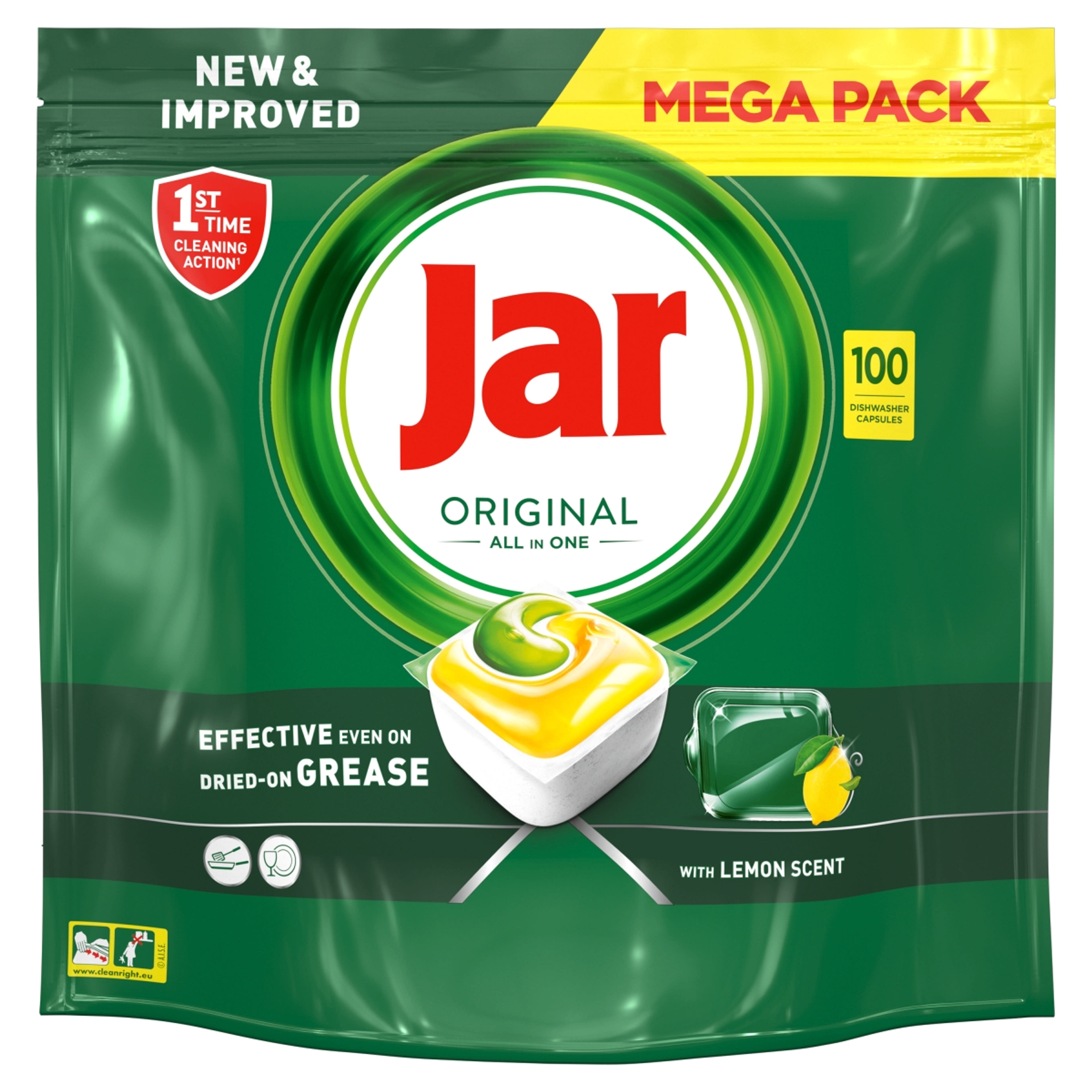 Jar Original Lemon All In One mosogatókapszula - 100 db