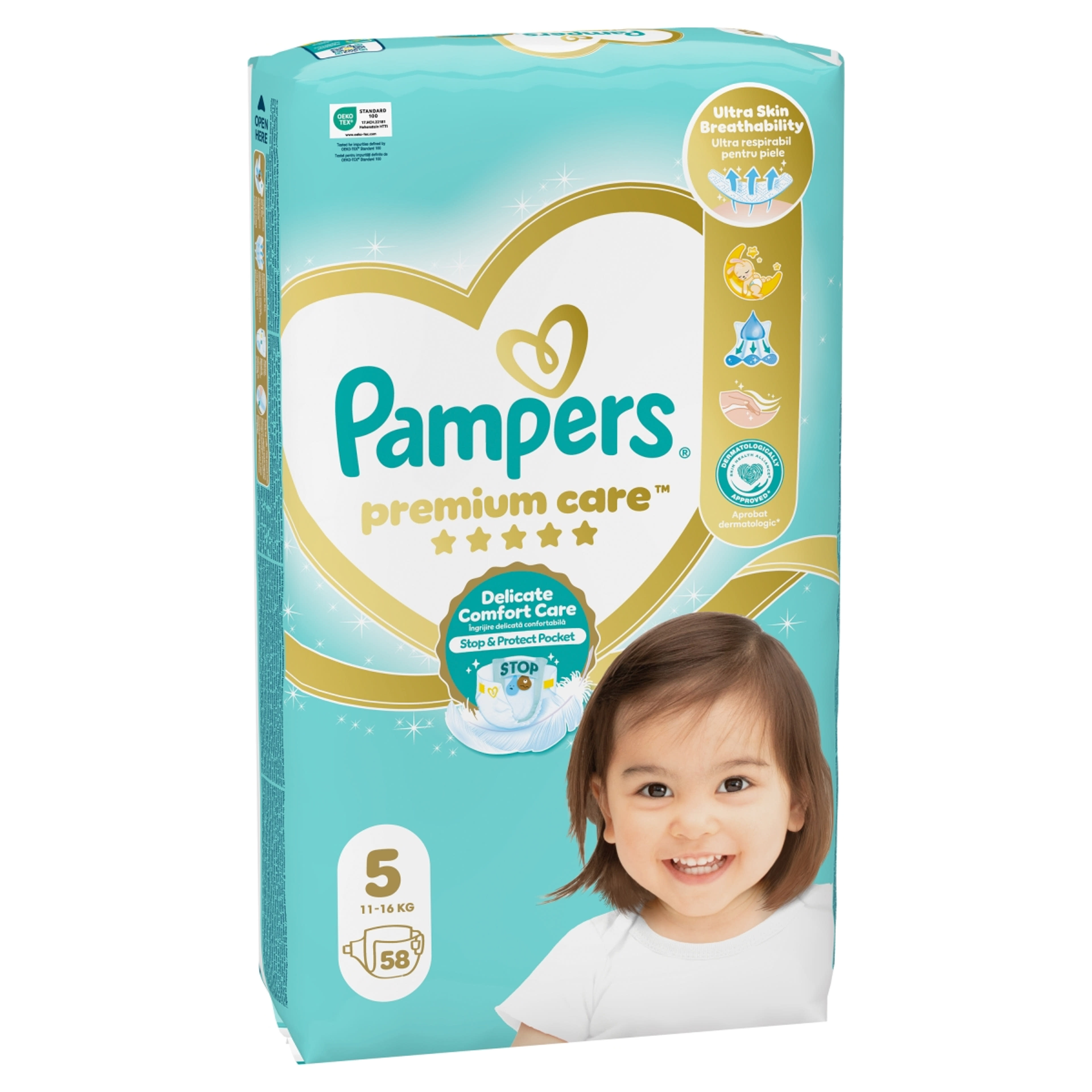 Pampers Premium Care Pelenka 5-ös 11-16kg - 58 db-2