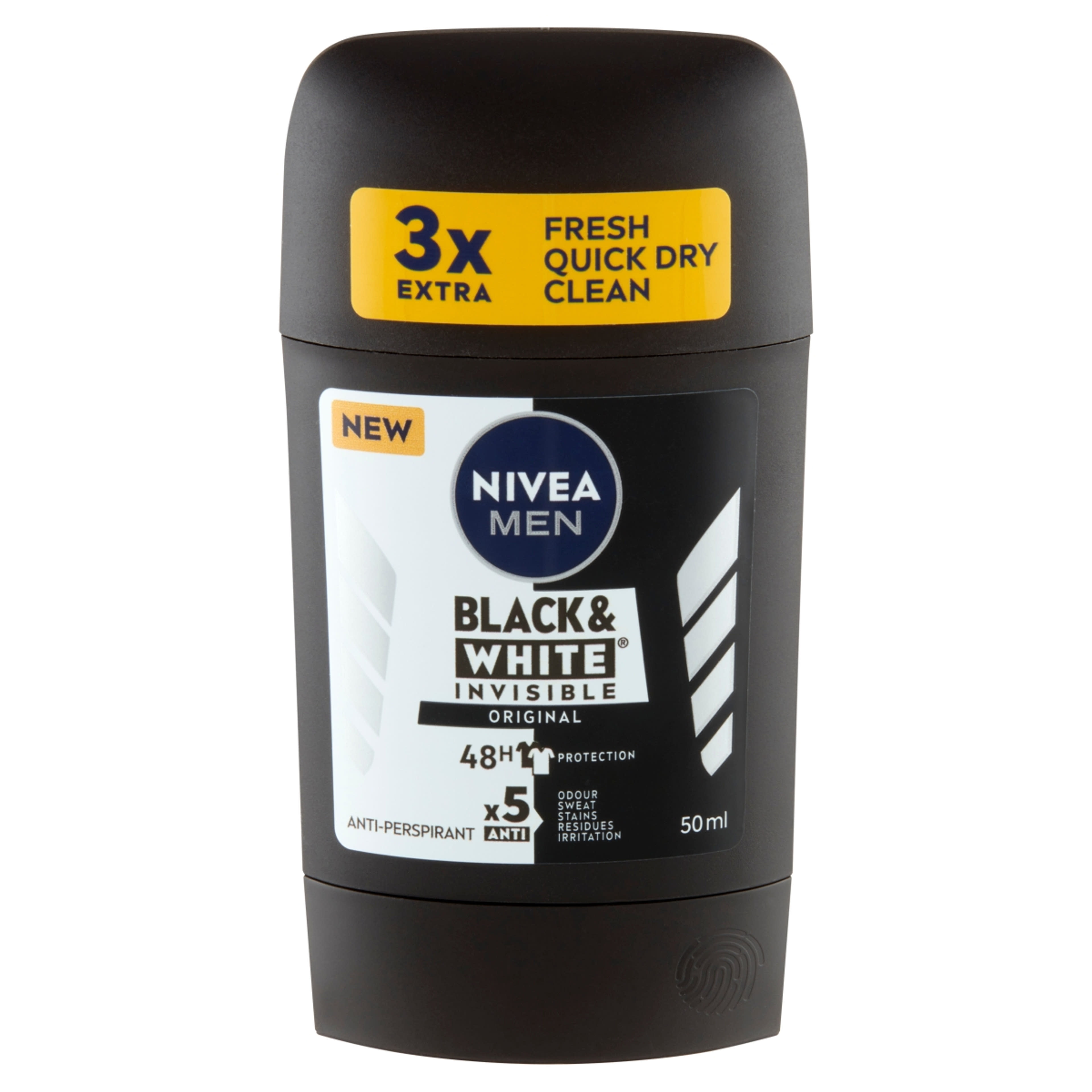 Nivea Men Black & White Invisible Original deo stift - 50 ml-2