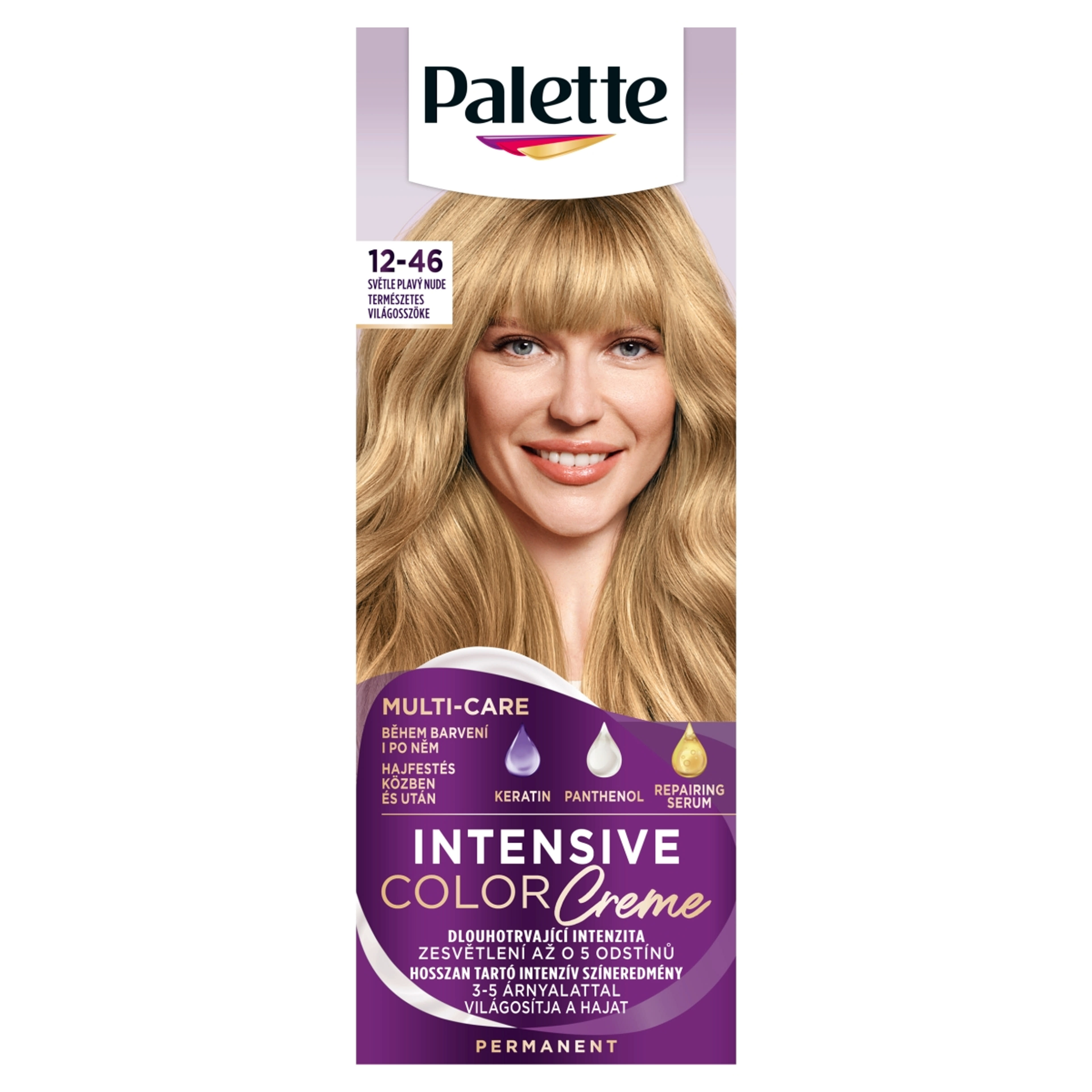Schwarzkopf Palette Intensive Color Creme hajfesték BW12 beige blond természetes világosszőke - 1 db-1