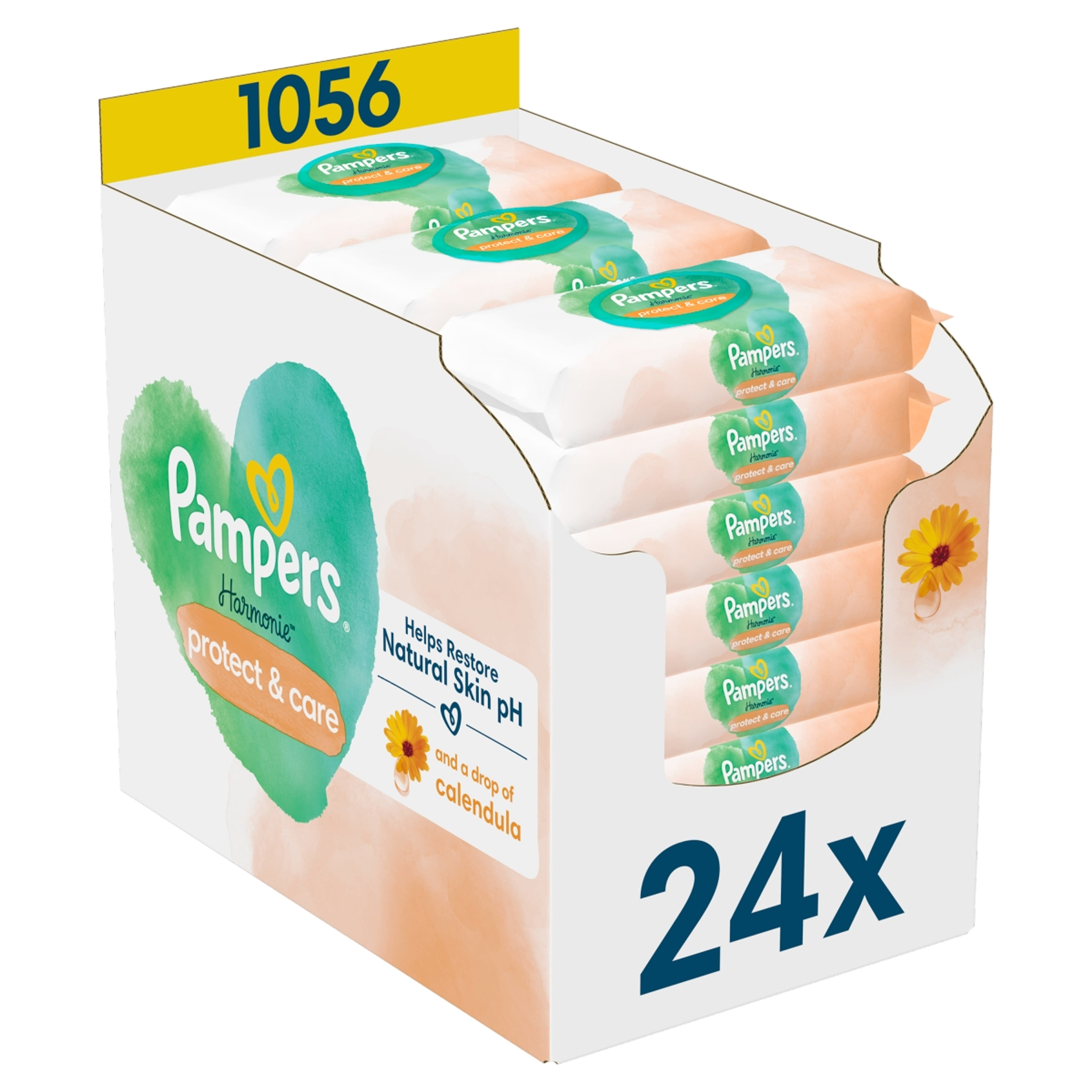 Pampers Harmonie Protect & Care nedves törlőkendő 14x44 db - 1056 db-10