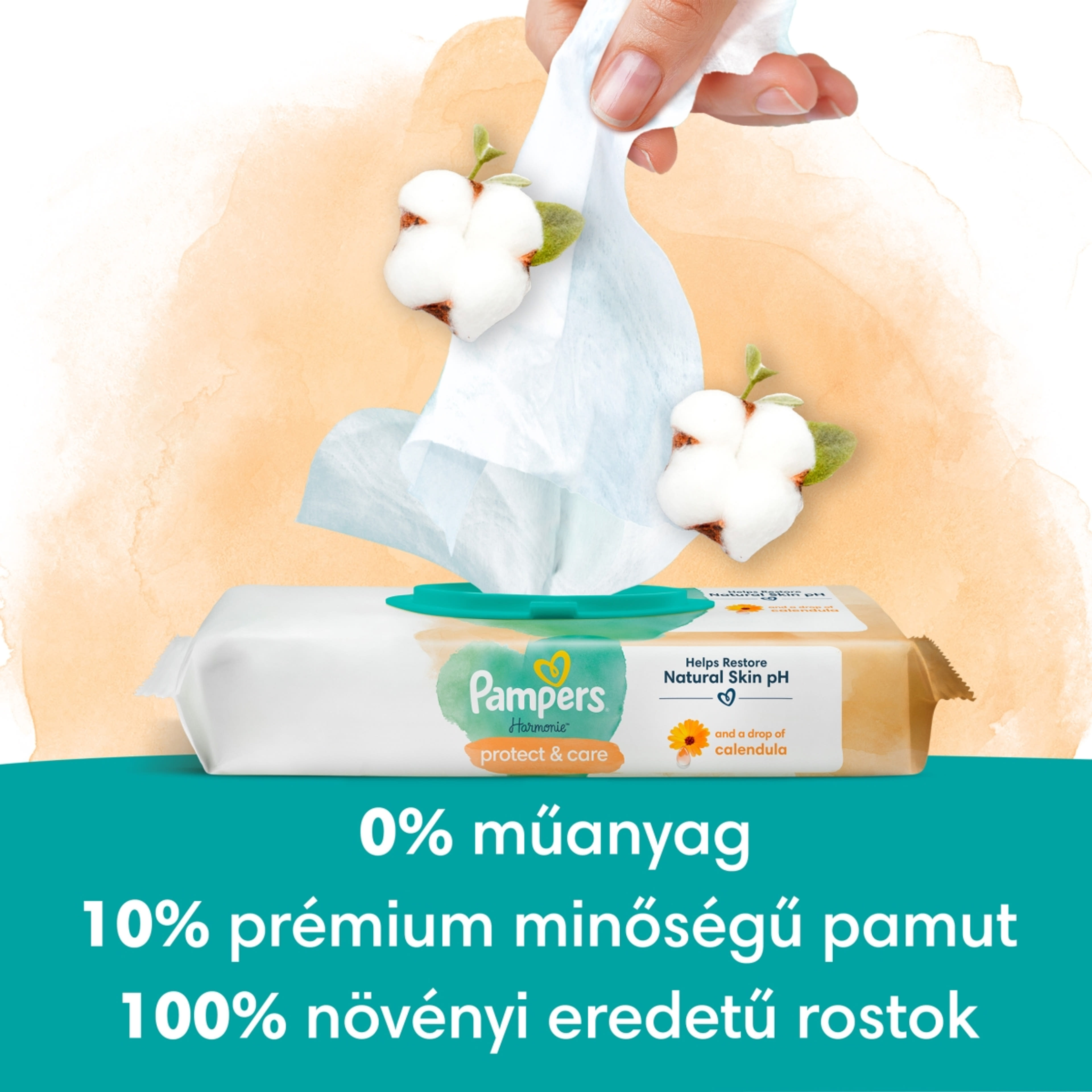 Pampers Harmonie Protect & Care nedves törlőkendő 14x44 db - 1056 db-9
