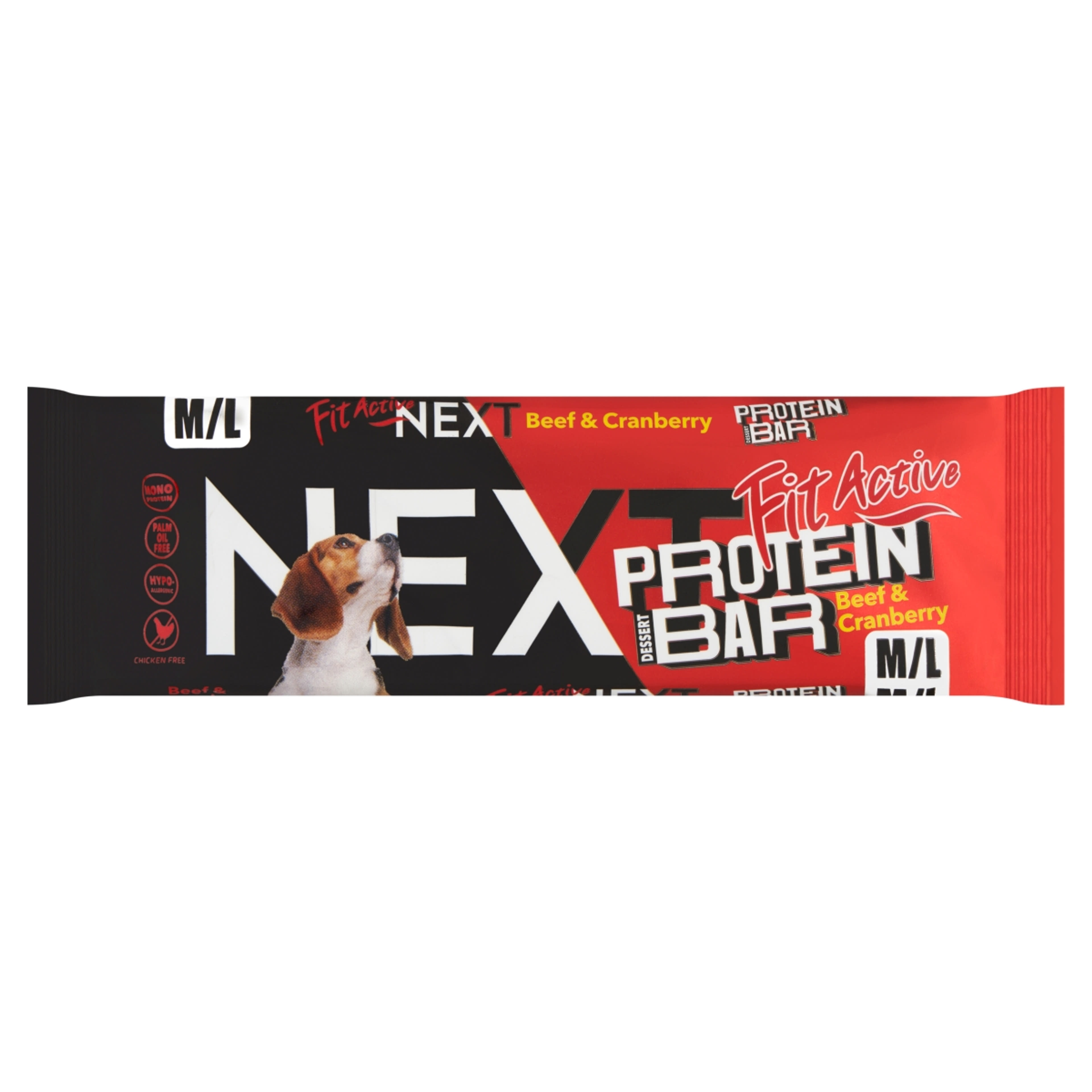 FitActive Next proteines jutalonfalat marhával és áfonyával - 55 g