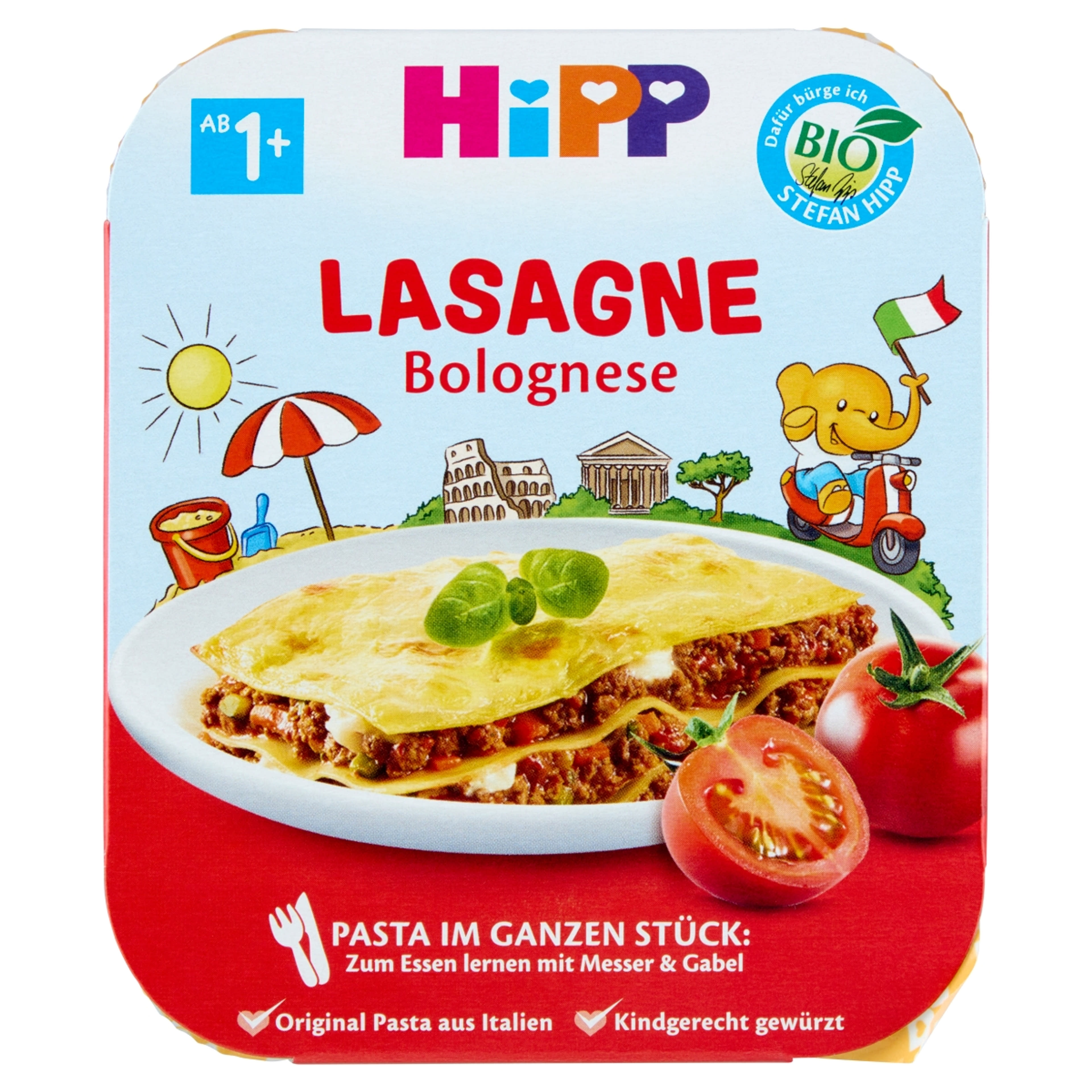 HiPP Bio bolognai lasagne tésztakészítmény marhahússal 1 éves kortól - 250 g-1