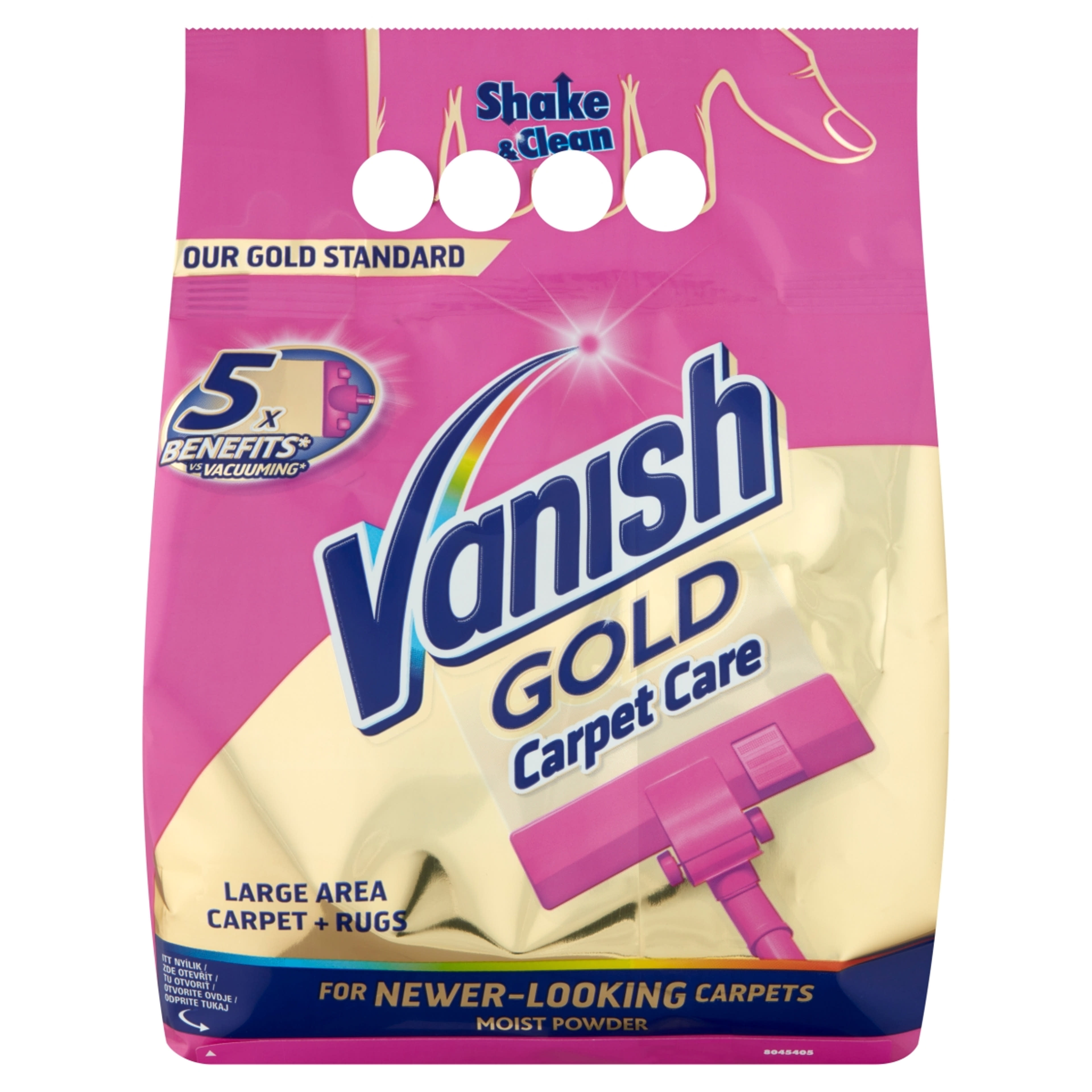 Vanish Shake & Clean Szőnyegtisztító Por - 650 g