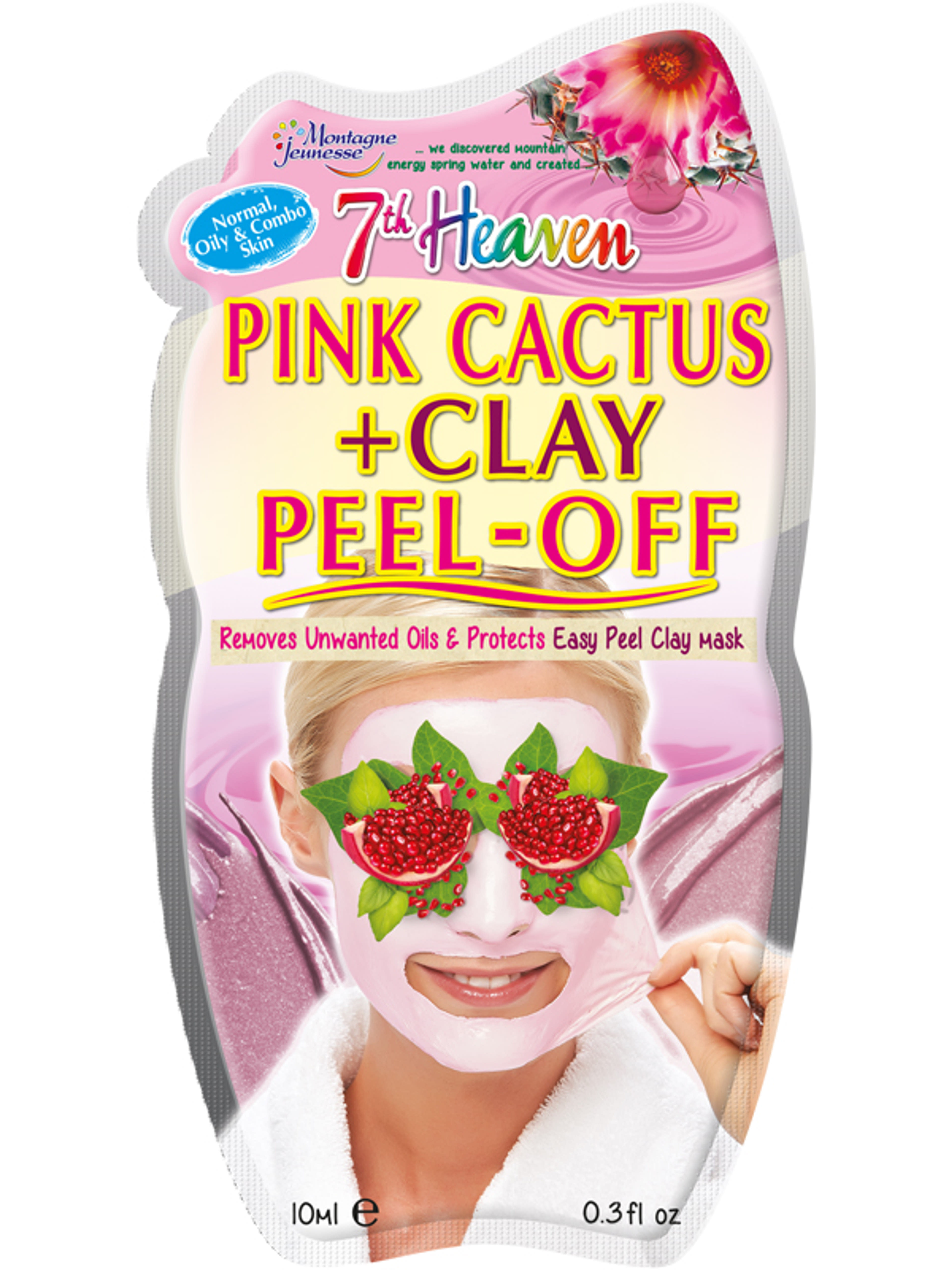 7th Heaven Pink Cactus&Clay Peel-off arcmaszk - 10 ml-1