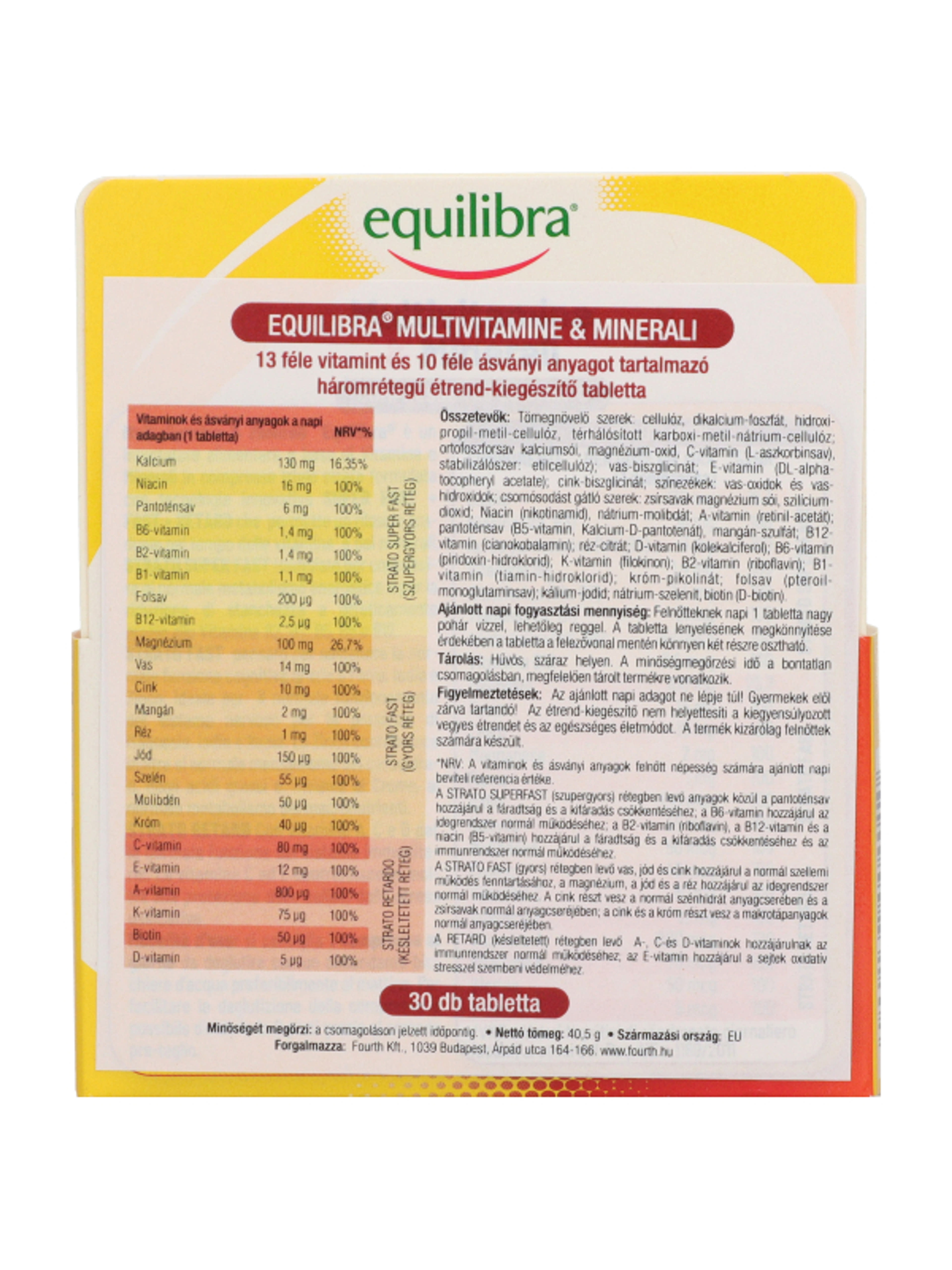 Equilibra Multivitamine & Minerali tabletta - 30 db-4