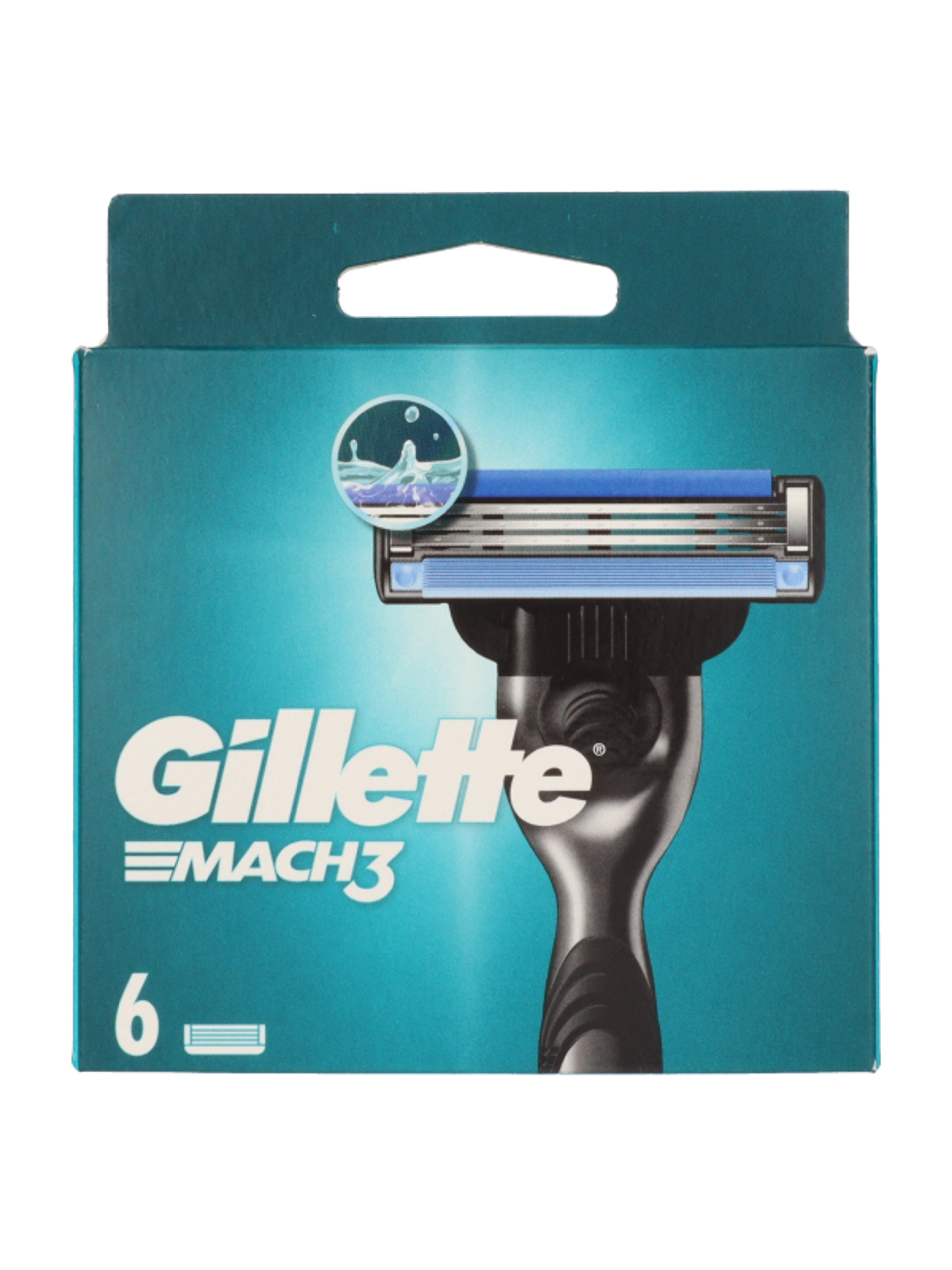 Gillette Mach 3 borotvabetét 3 pengés - 6 db