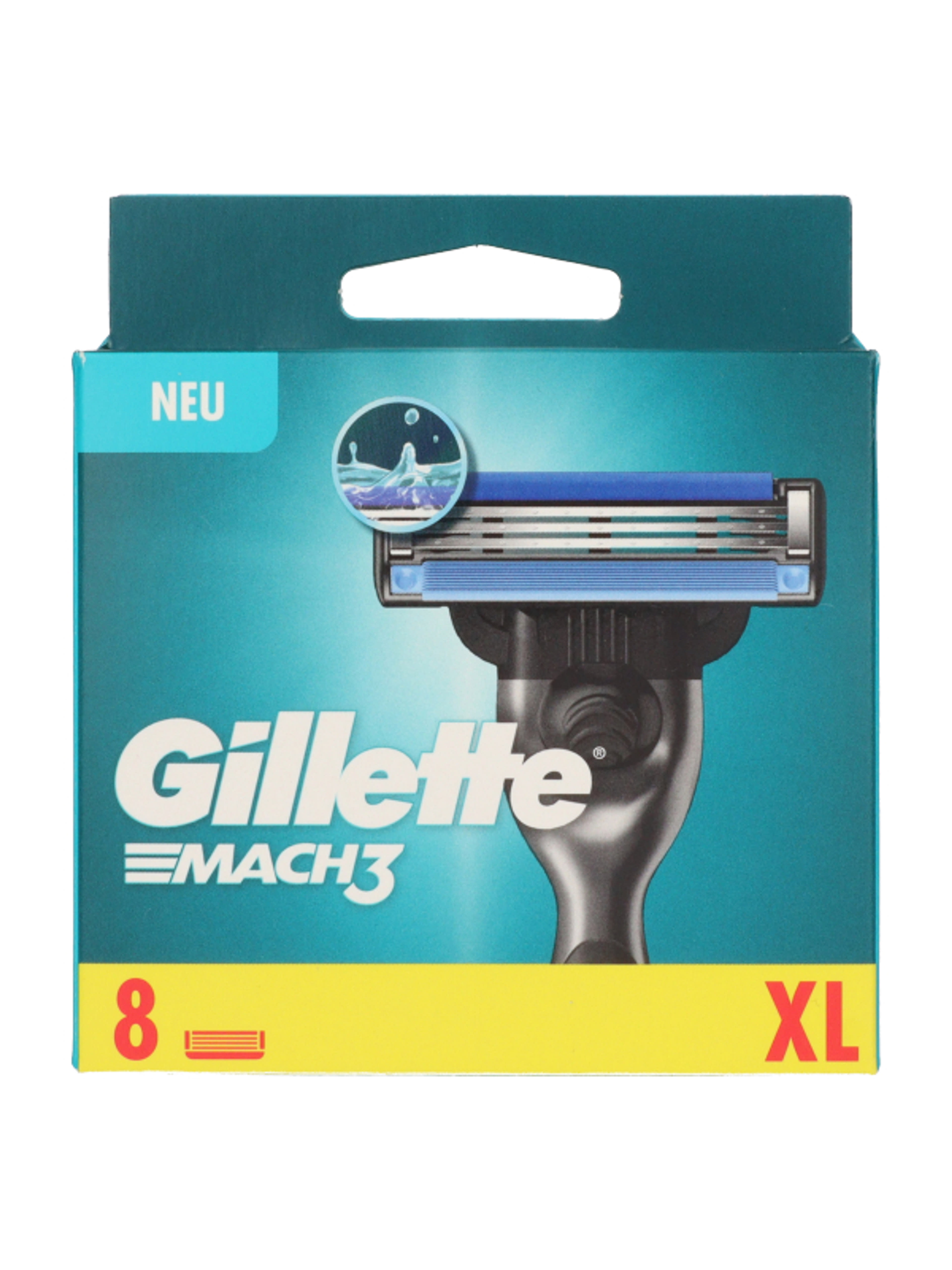 Gillette Mach 3 borotvabetét 3 pengés - 8 db