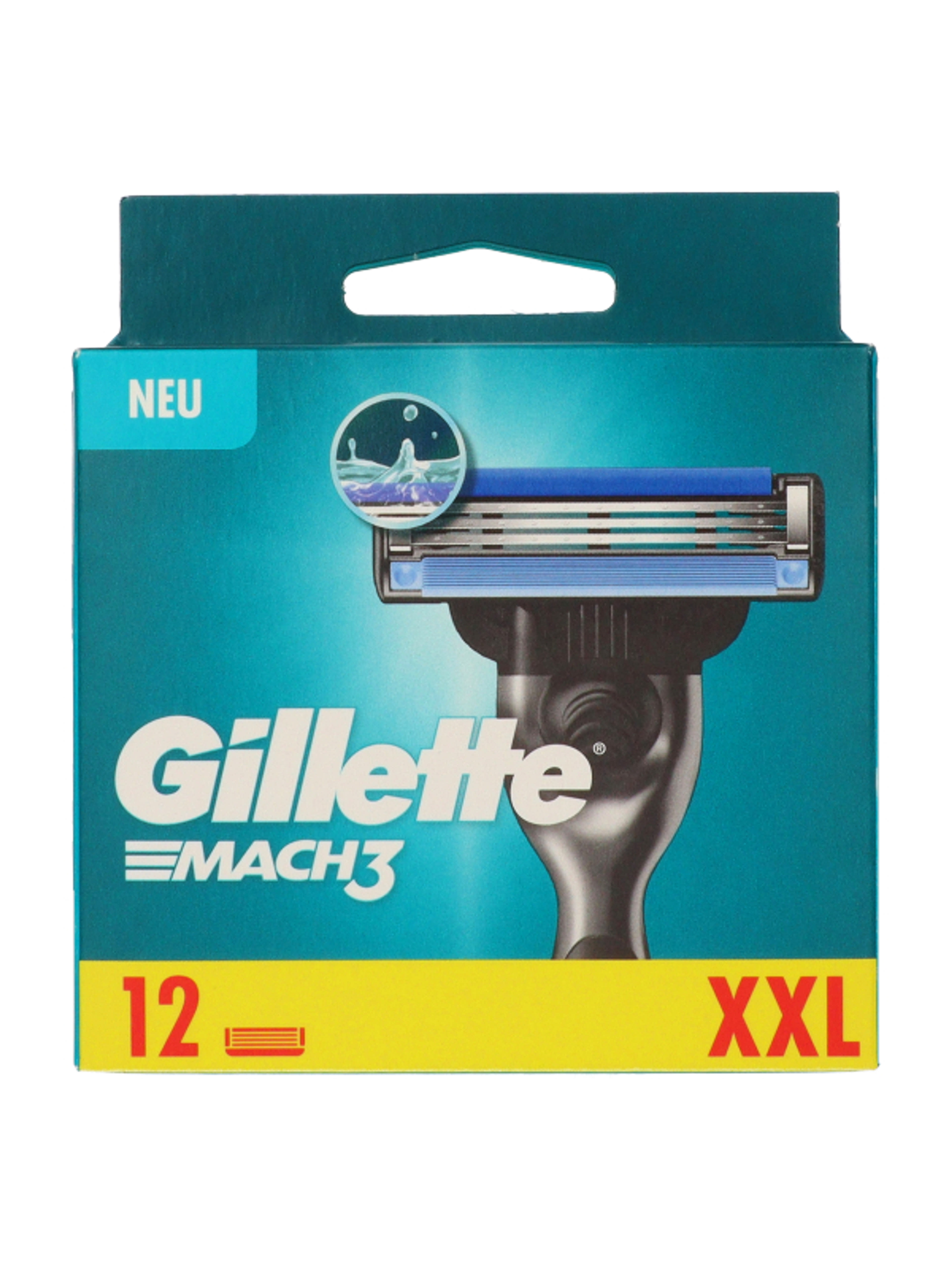 Gillette Mach3 férfi borotvabetétet 3 pengés - 12 db