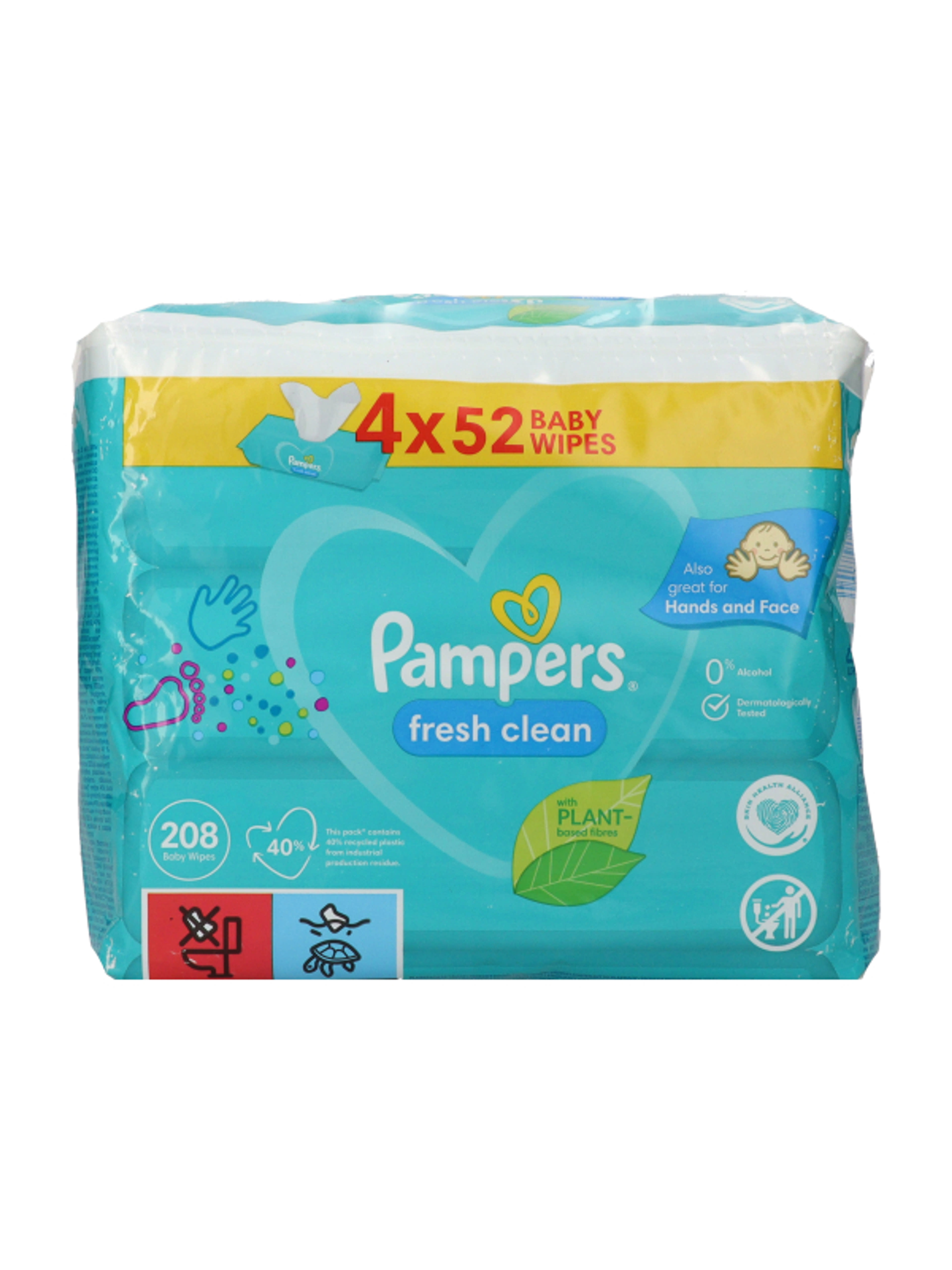 Pampers fresh clean törlőkendő (4x52) - 208 db-2