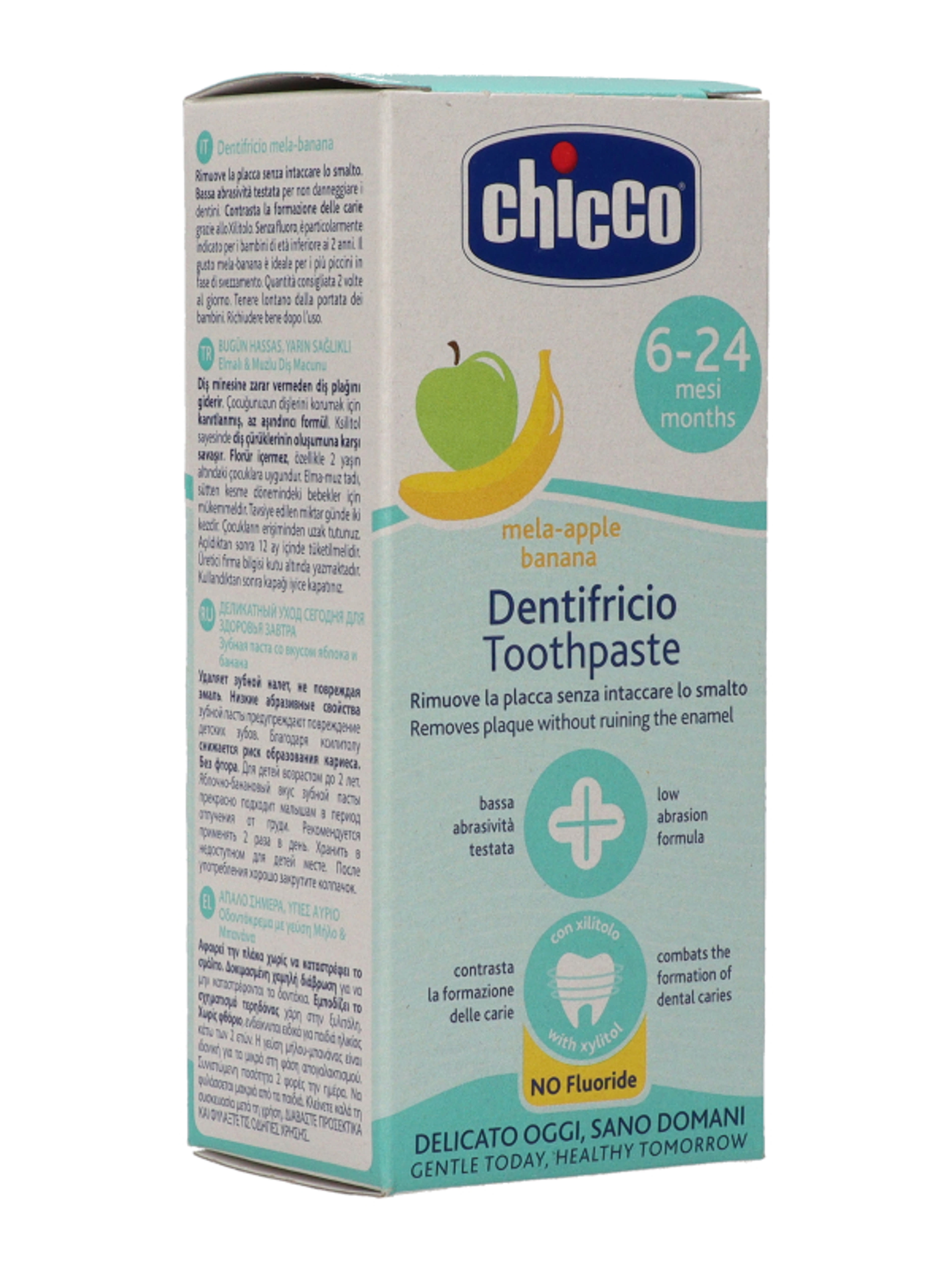 Chicco Fogkrém Alma- Banán Ízű 6 Hónapos Kortól - 50 ml-6