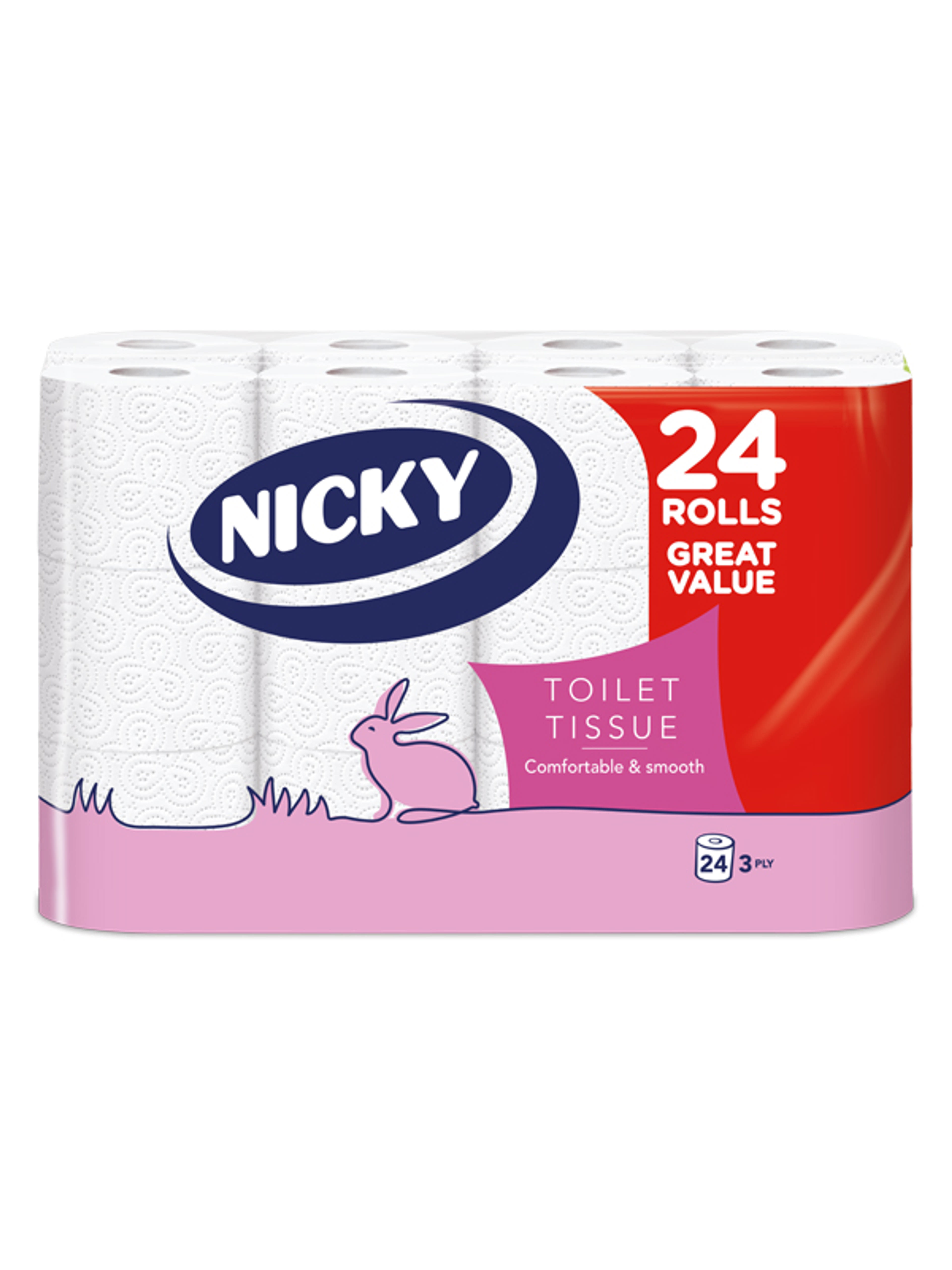 Nicky Great Value toalettpapír 3 rétegű - 24 db-2