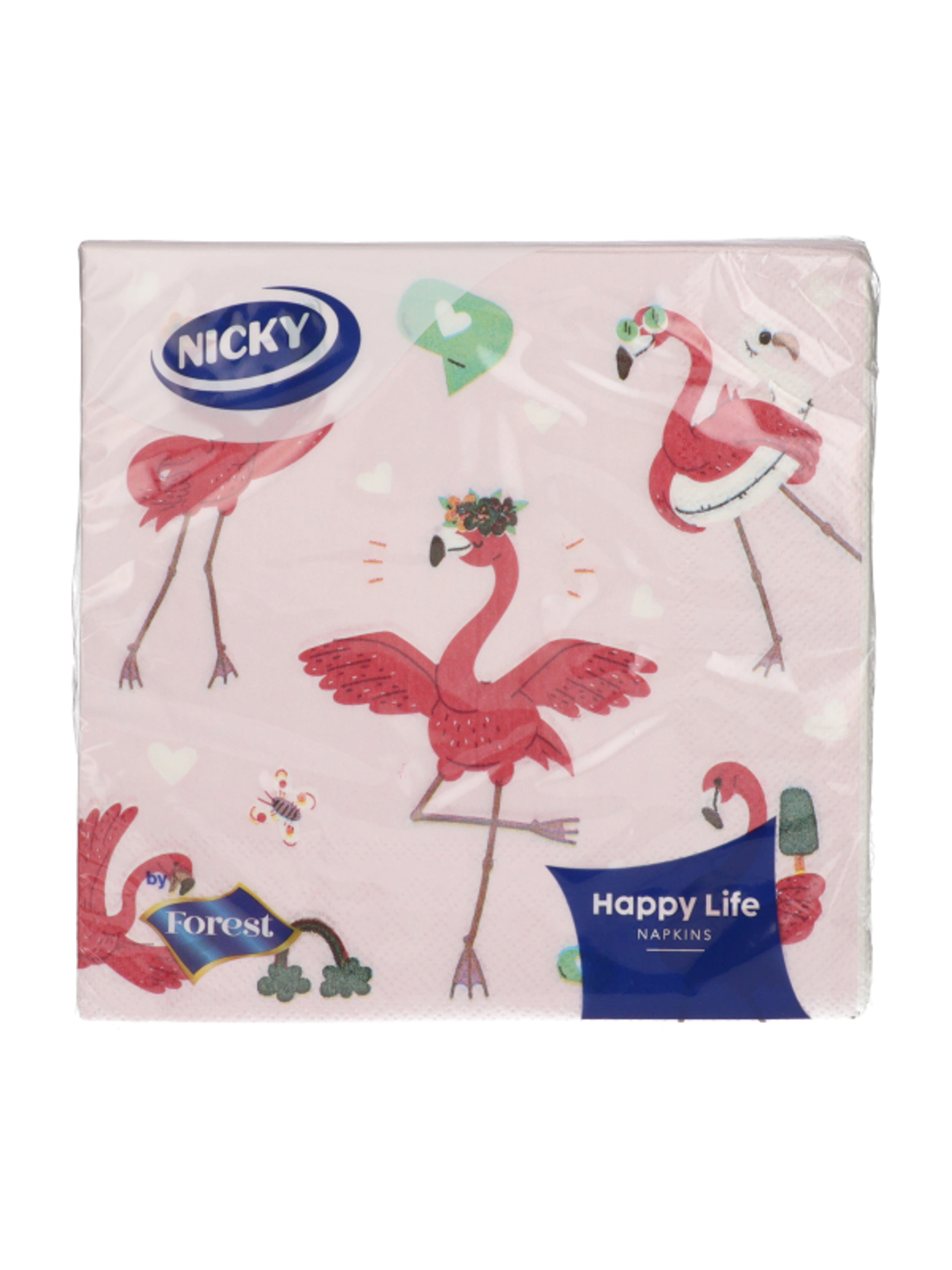 Nicky Happy Life szalvéta 3 rétegű 33 x 33 cm - 20 db