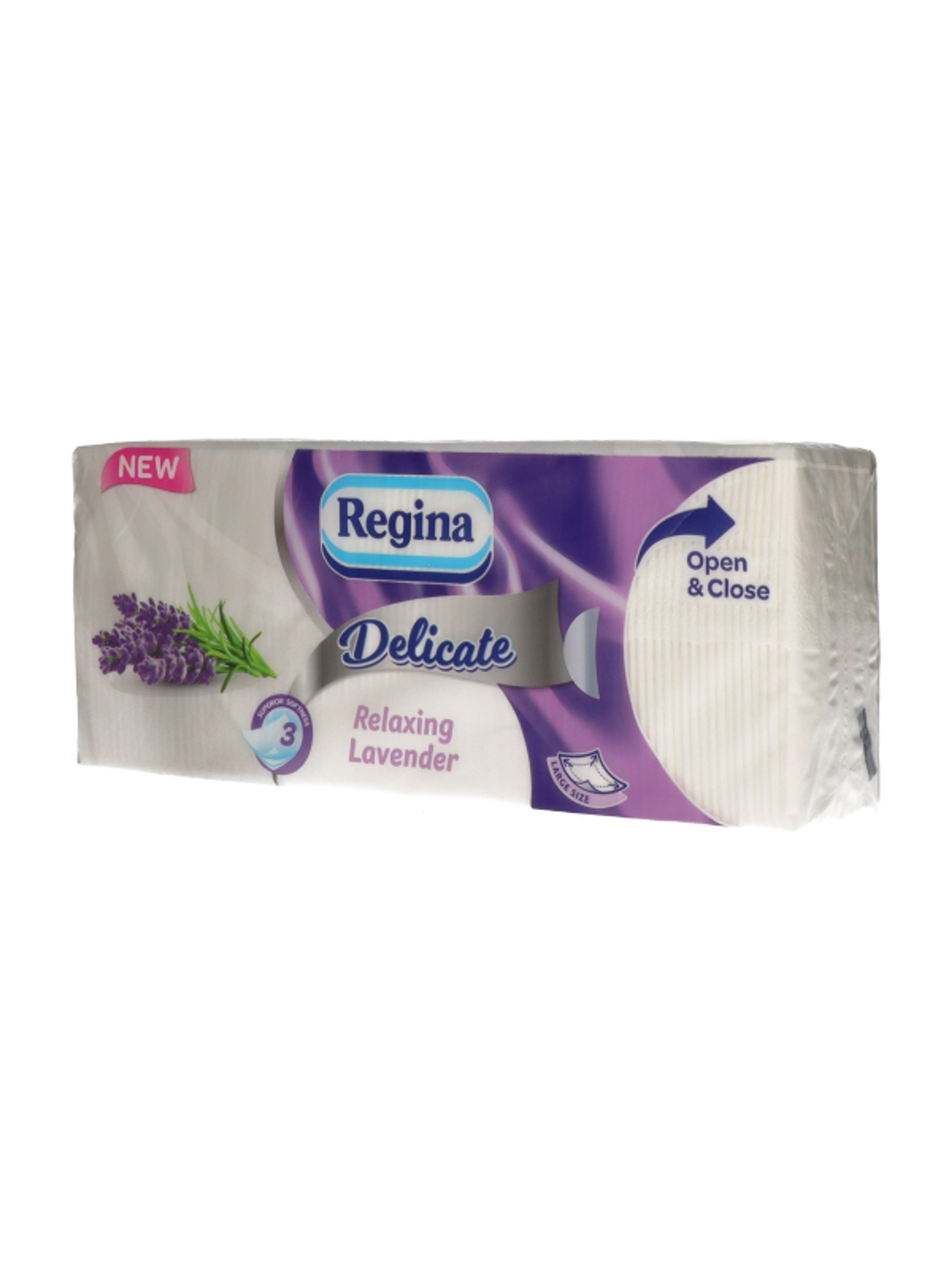Regina Delicate Levendula papírzsebkendő 3 rétegű - 90 db-3