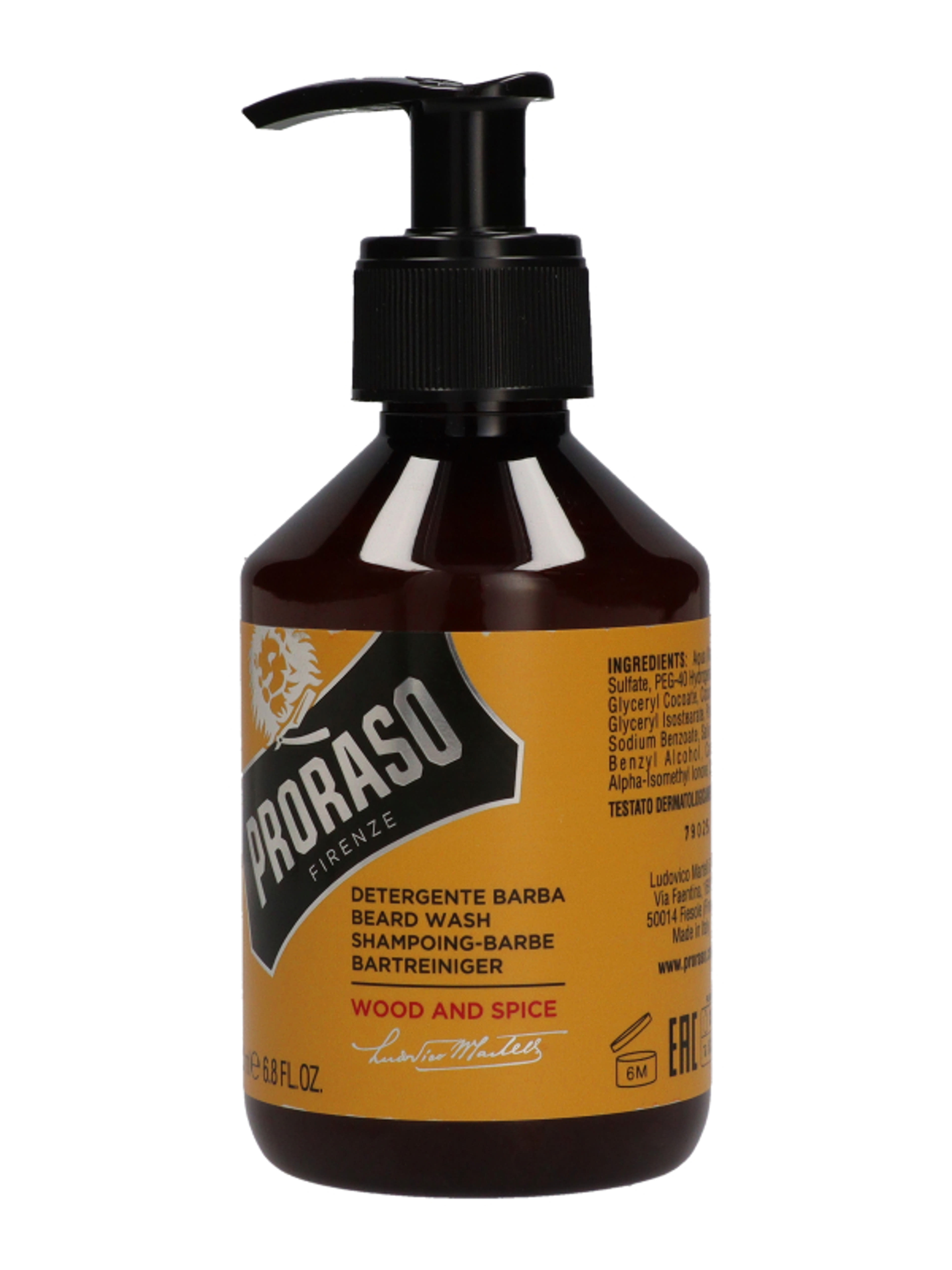 Proraso Wood&Spice szakáll sampon - 200 ml-3