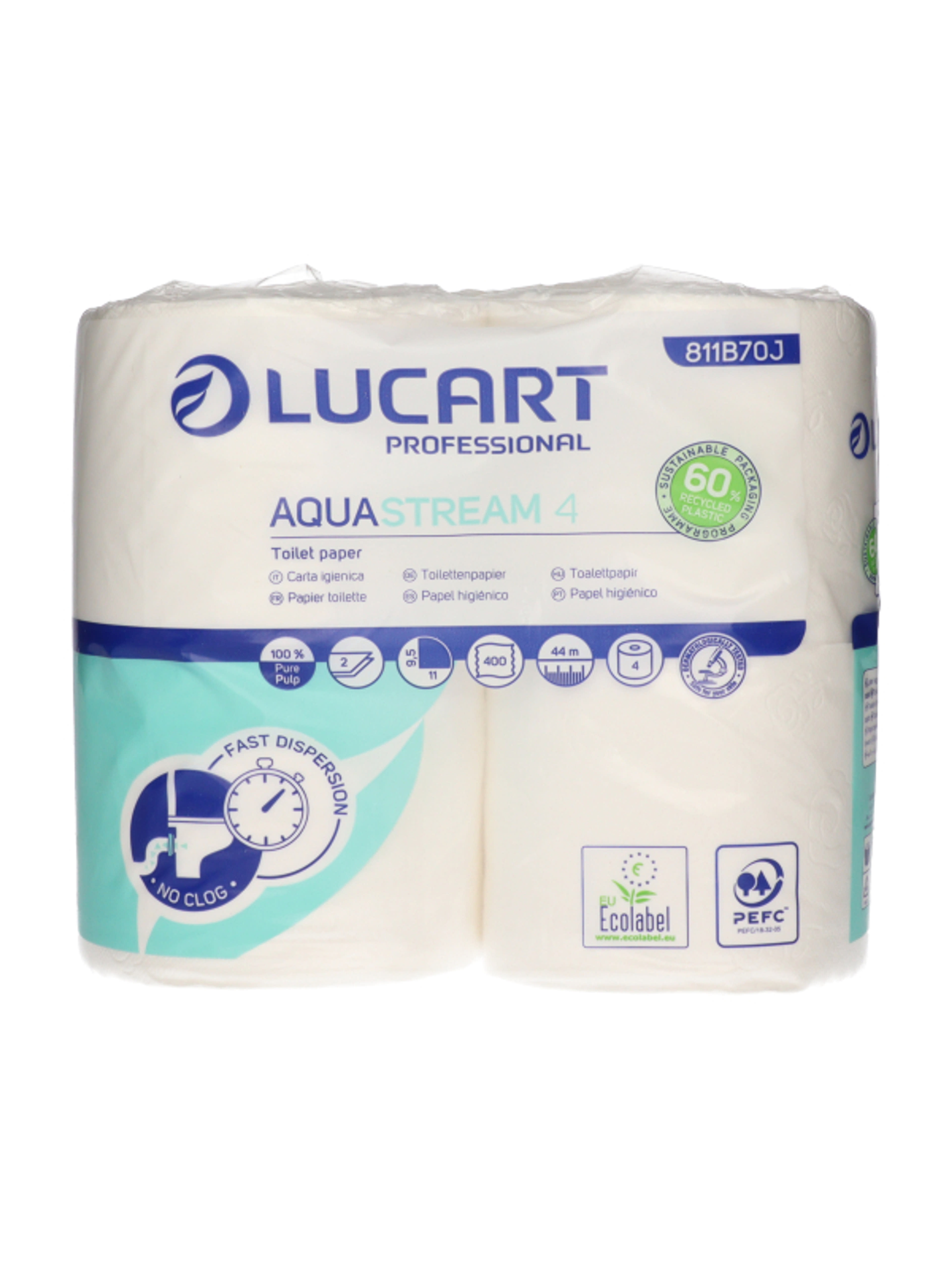 Lucart Aquastream dugulás elleni toalettpapír 2 rétegű - 4 db