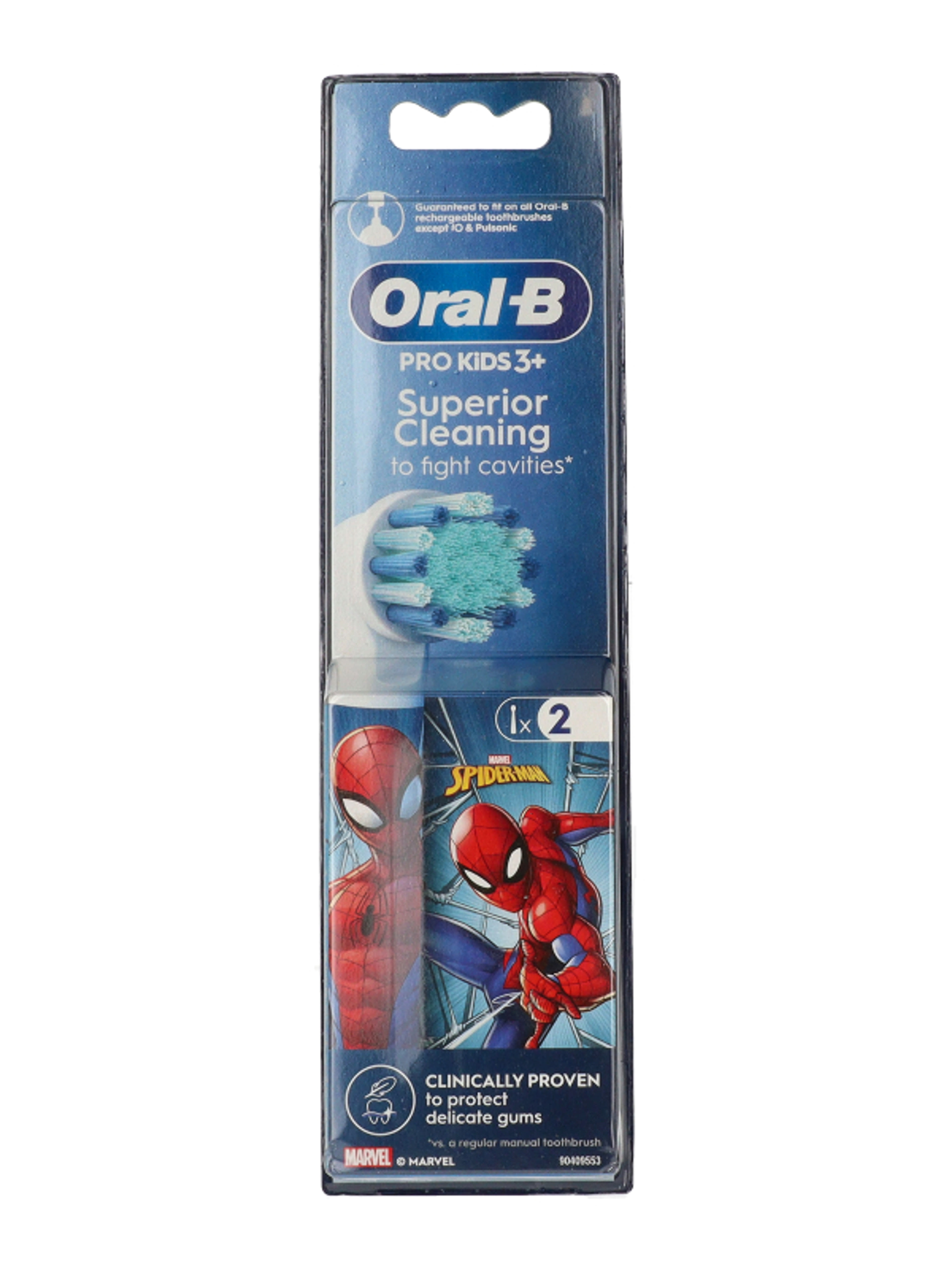 Oral-B Pro Kids fogkefefej Pókember figurákkal - 2 db-3